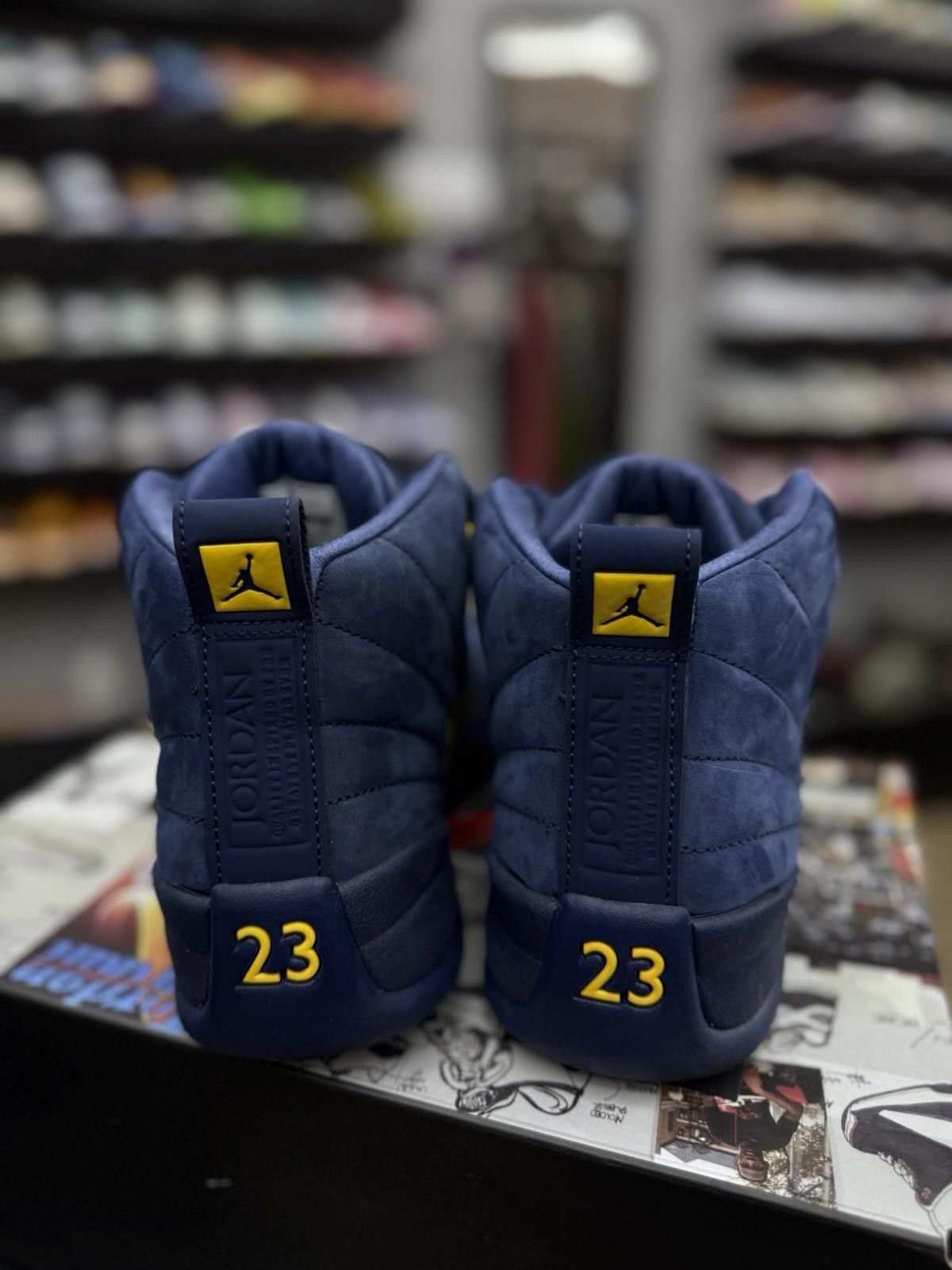 Jordan Brand Nike Air Jordan 12 Retro Michigan BQ3180-407 Men’s Size 8 Size US 8 / EU 41 - 12 Thumbnail