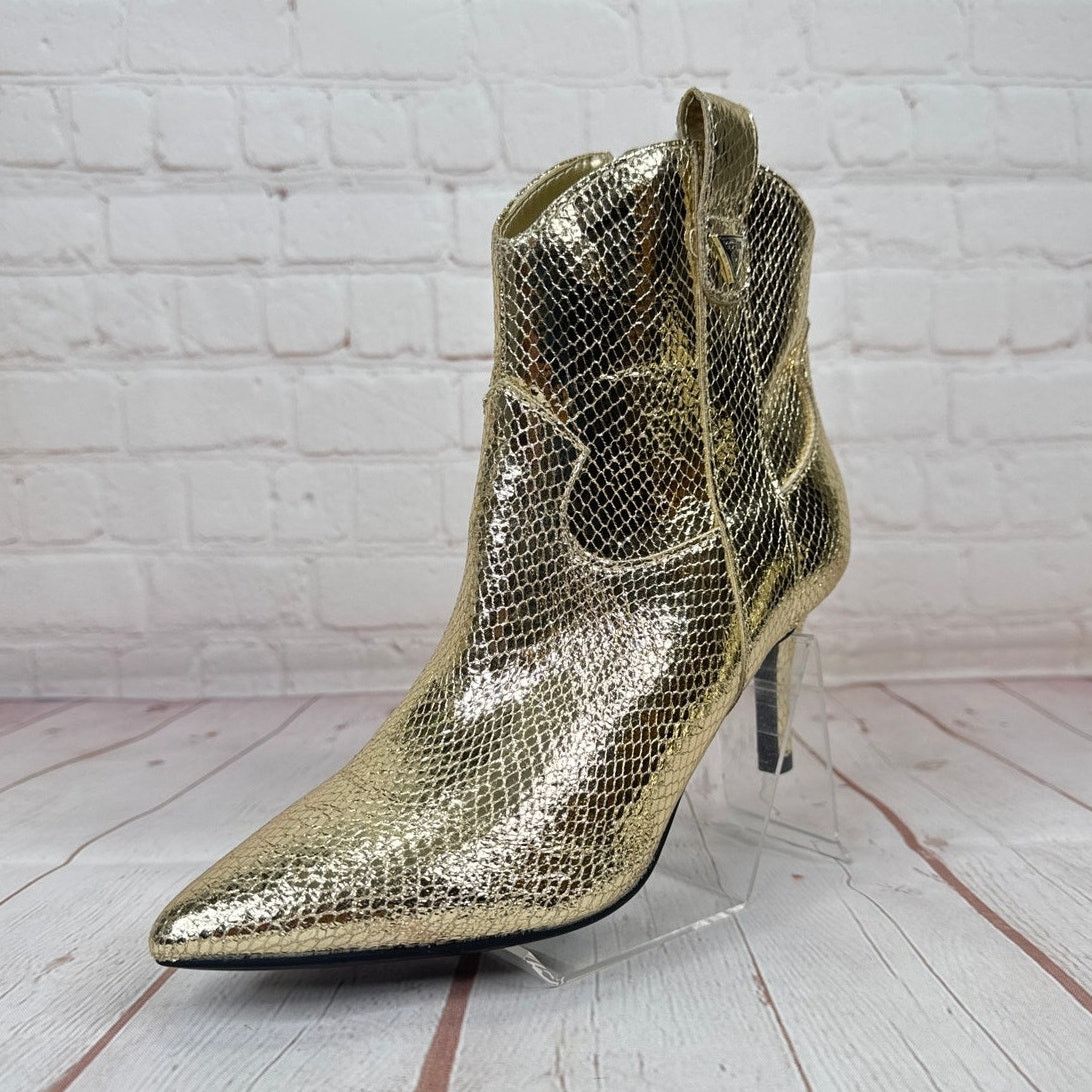 Guess Guess Metallic Gold Ankle Boots Booties Women’s Size 5 1/2 M Size US 5.5 / IT 35.5 - 3 Thumbnail