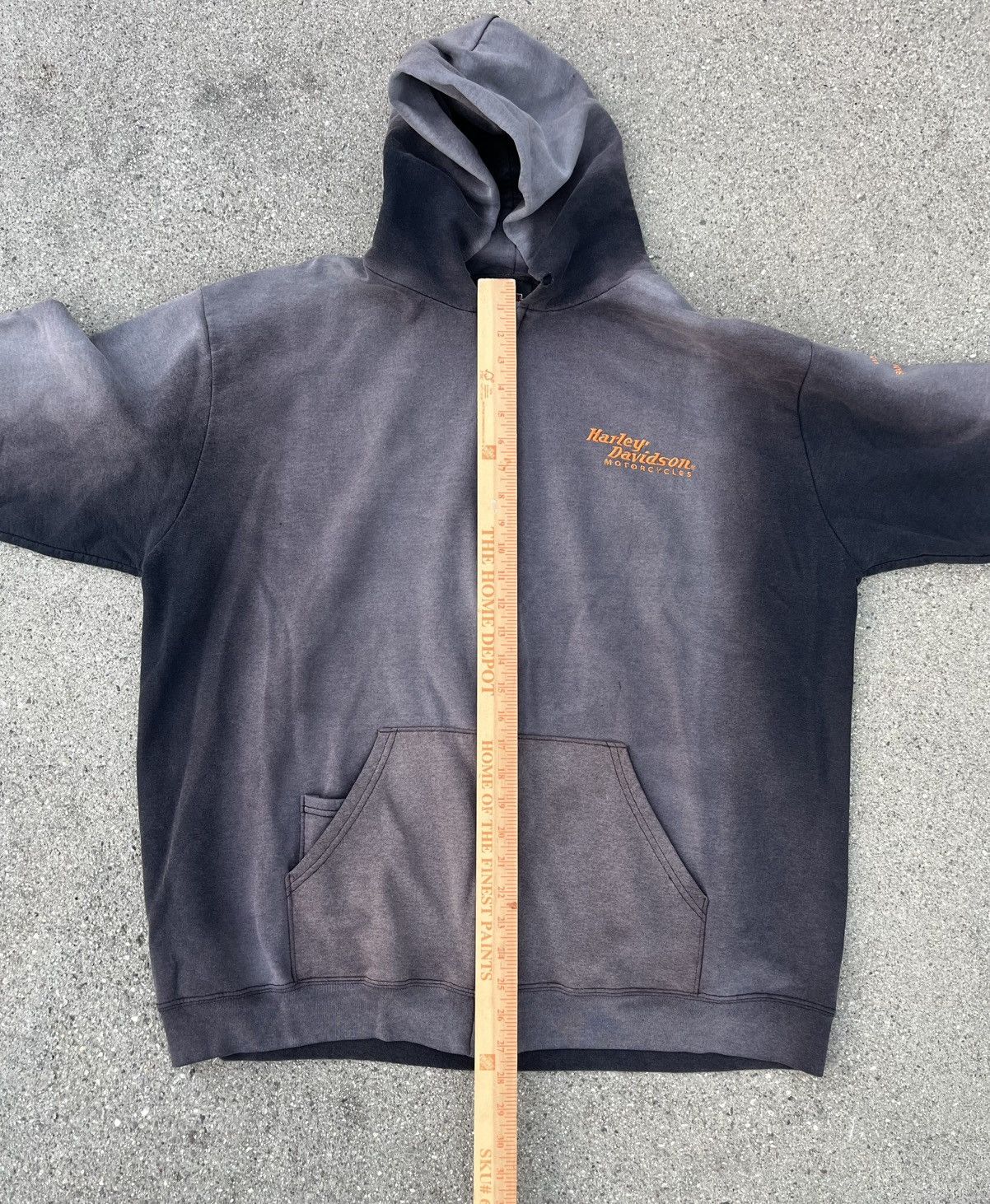 Harley Davidson Vintage Harley Davidson Zip Hoodie Sweatshirt Jacket Fade Size US XL / EU 56 / 4 - 6 Thumbnail
