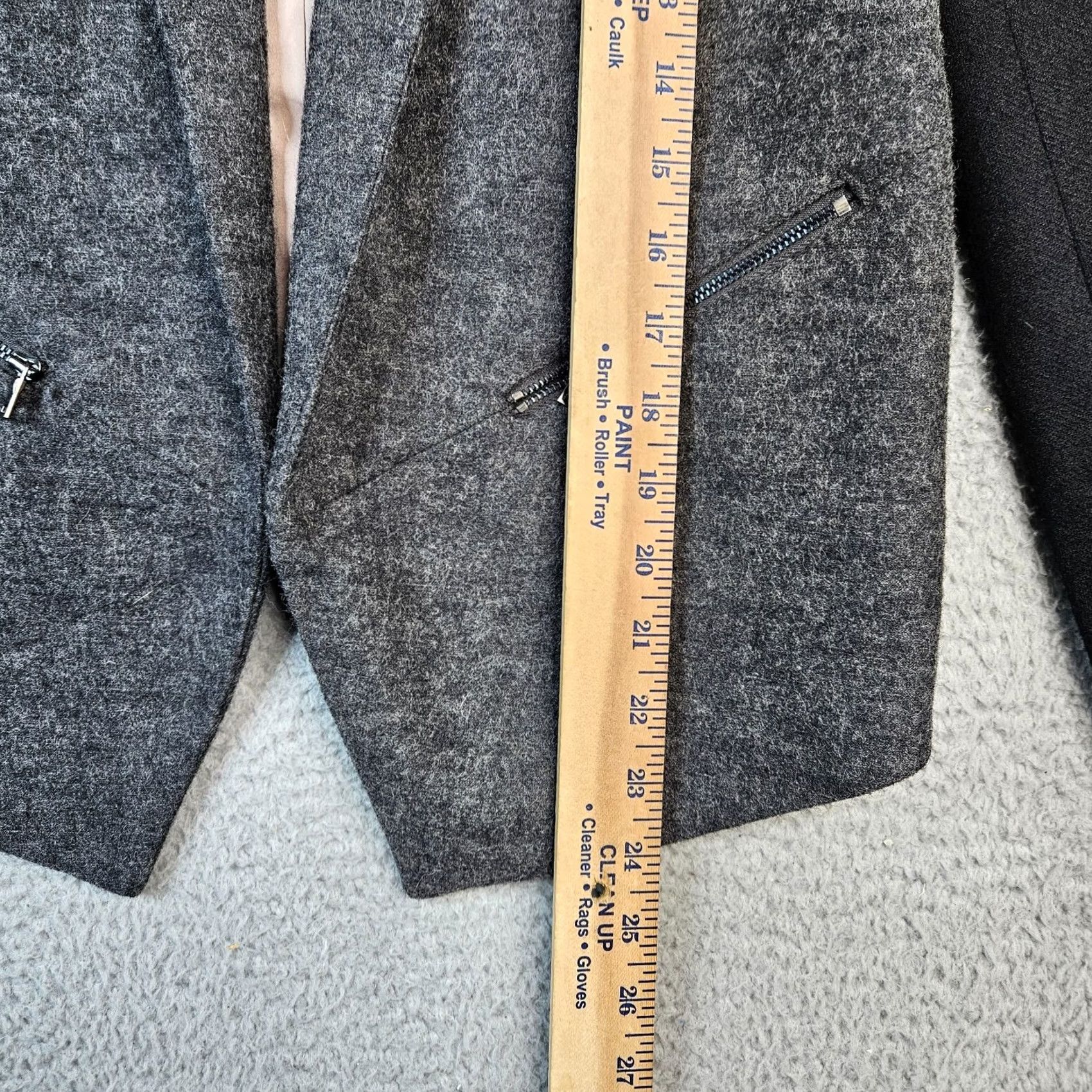 Ann Taylor Ann Taylor Women’s Blazer Two Tone Black Gray Open Front Size 4 Regular Jacket Size S / US 4 / IT 40 - 4 Thumbnail