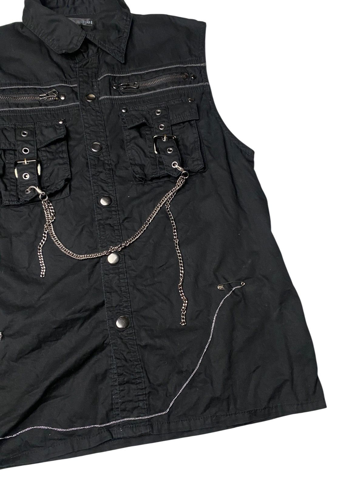 If Six Was Nine 2000's Agate Label Bondage Chain Vest Size US M / EU 48-50 / 2 - 4 Thumbnail