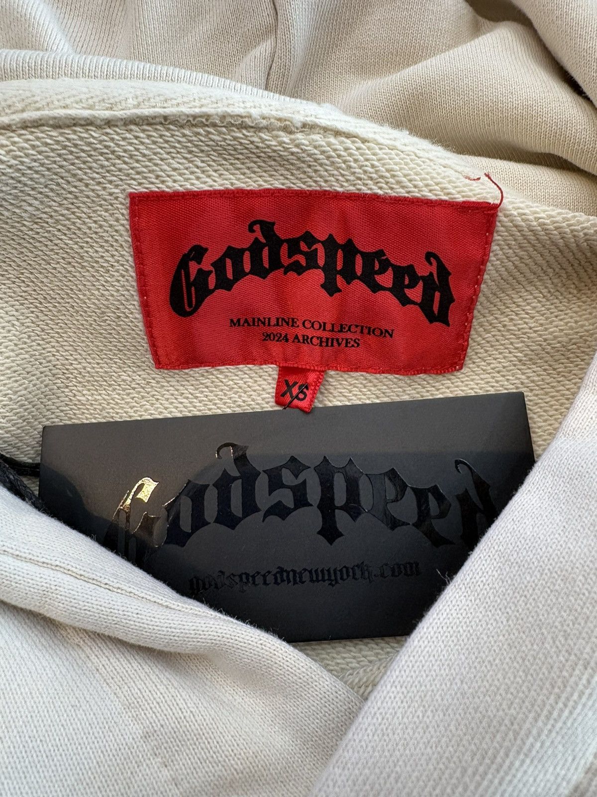 Godspeed Godspeed x Slizzy “Top 5 Slizzy” VVS Hoodie (Bone) Size US XS / EU 42 / 0 - 3 Thumbnail