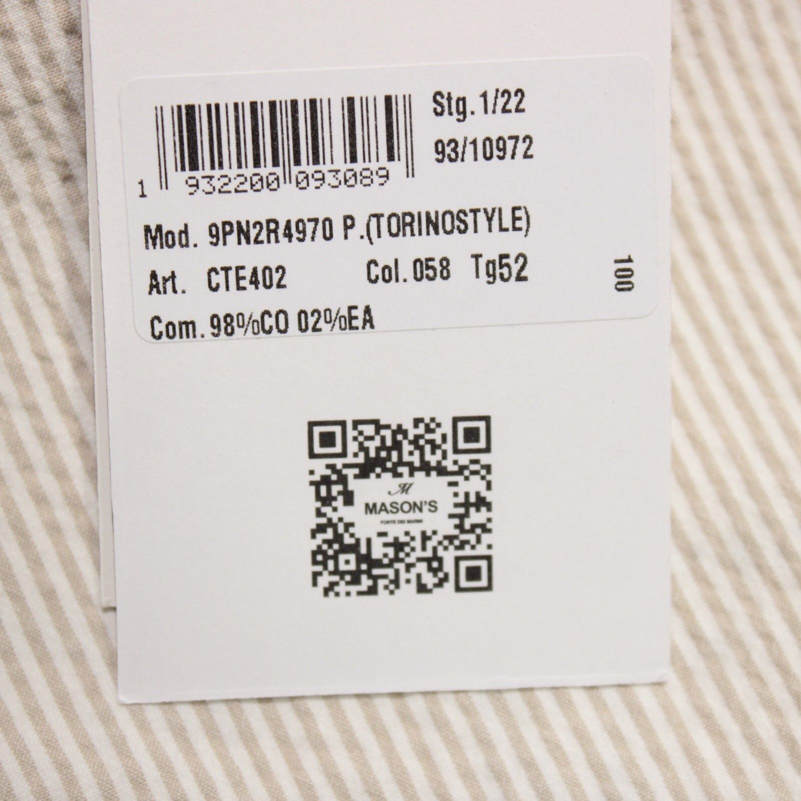 Mason's Mason's New with tags Chino Size 36 US In Beige Size US 36 / EU 52 - 6 Thumbnail