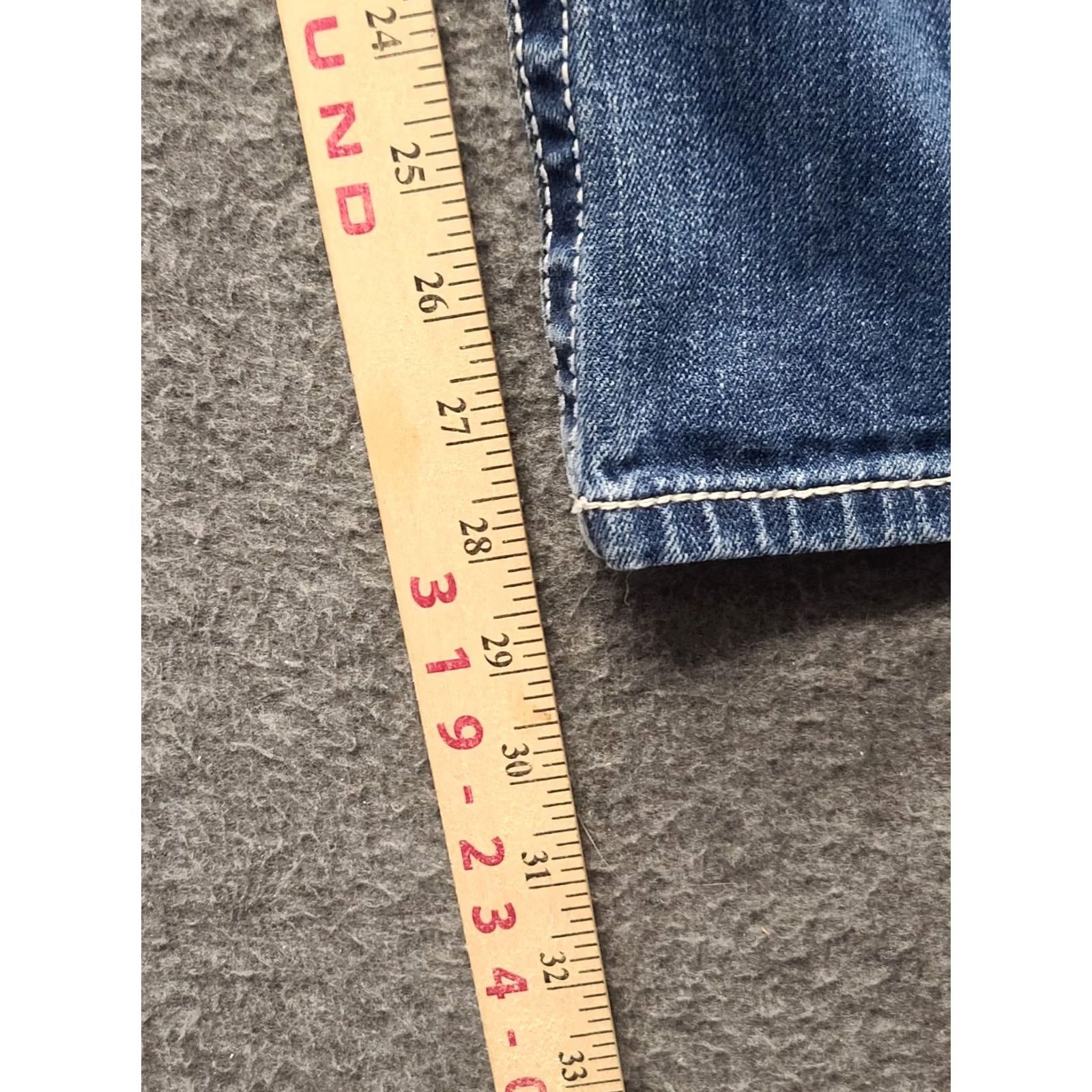 Miss Me Miss Me Jeans 28x28 Jeans Regular 28 Blue Embroidered Rhinestone Embellished Mid Rise Bootcut Denim Womens - 5-Pocket Style Western 28in Inseam XS? Size 28" / US 6 / IT 42 - 6 Thumbnail