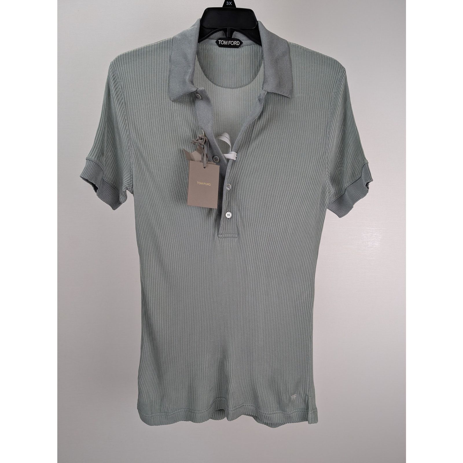 Tom Ford o1rshd1 CC20 Polo Shirt in Light Blue Size US M / EU 48-50 / 2 - 7 Thumbnail