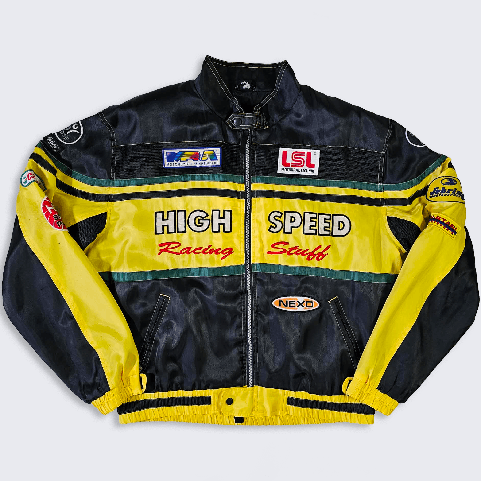 Vintage High Speed Vintage Motobike Racing Stuff Jacket Size US XL / EU 56 / 4 - 1 Thumbnail
