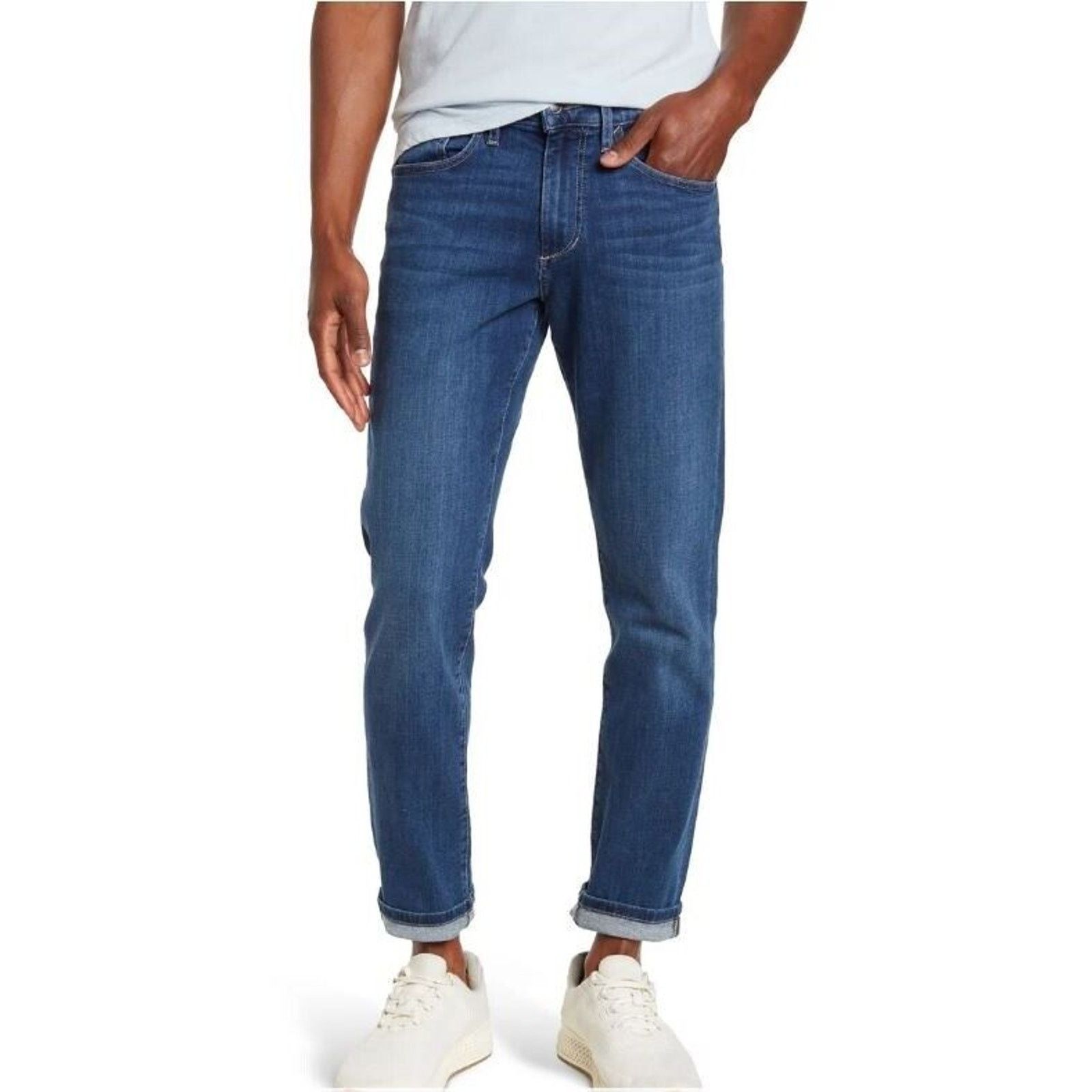 Joe's Men's Blue Mid Wash Denim Lakeith Slim Jeans Size 38