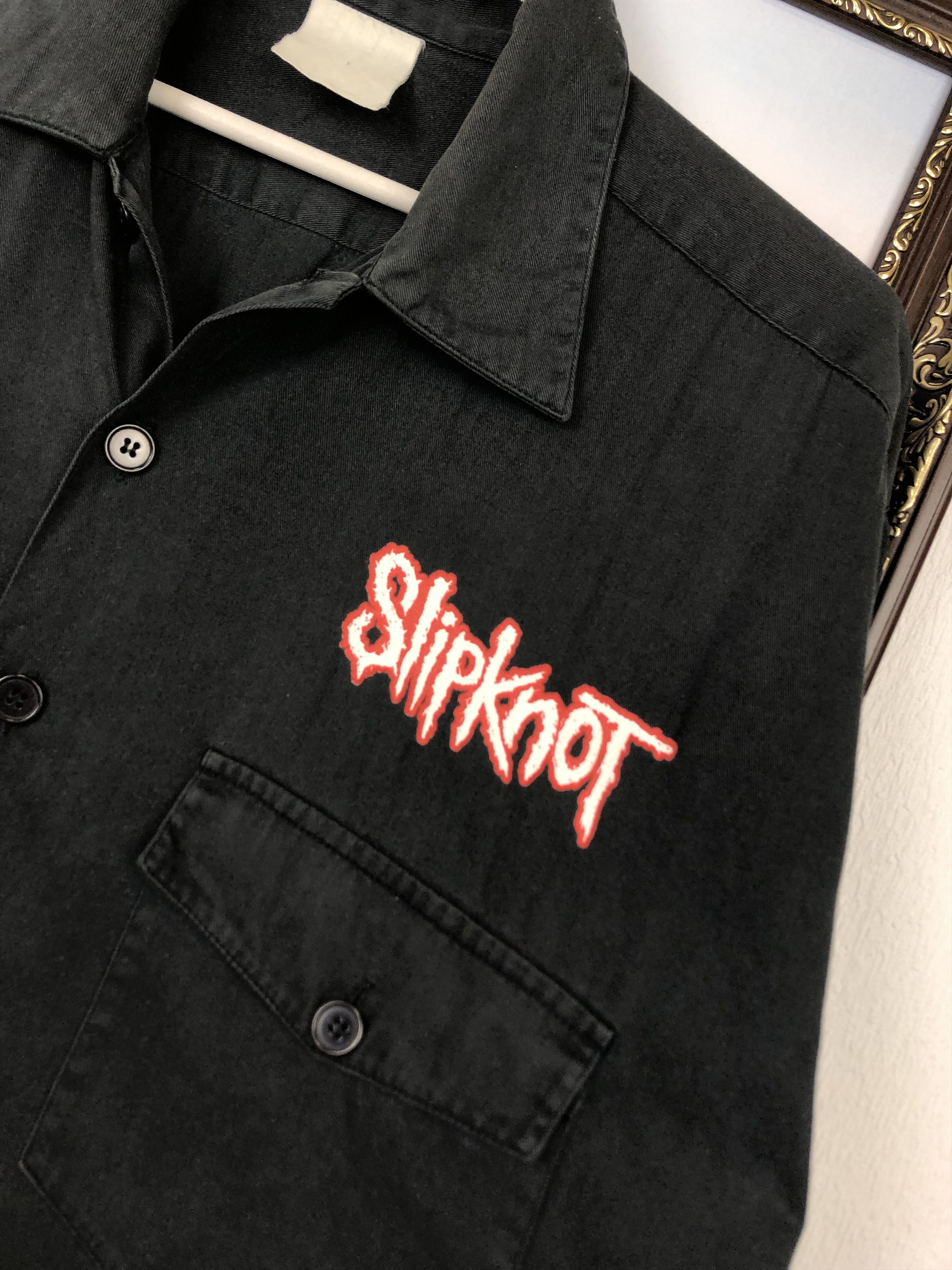 Slipknot Vintage 90s Slipknot Band Button Up Shirt Black Tee Hype Size US XL / EU 56 / 4 - 3 Thumbnail