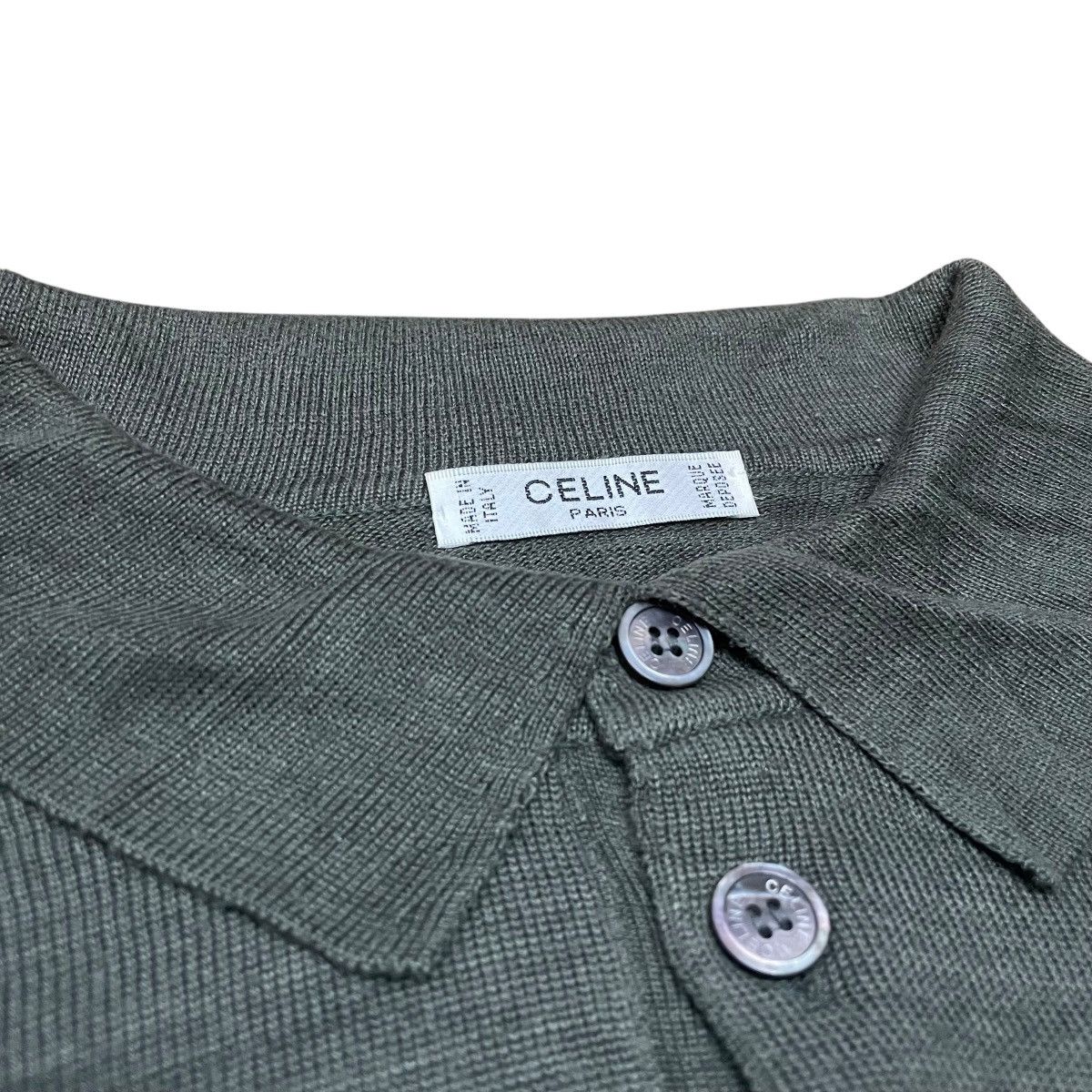 Celine Celine Half Button Old Money Knitwear Size US M / EU 48-50 / 2 - 3 Thumbnail