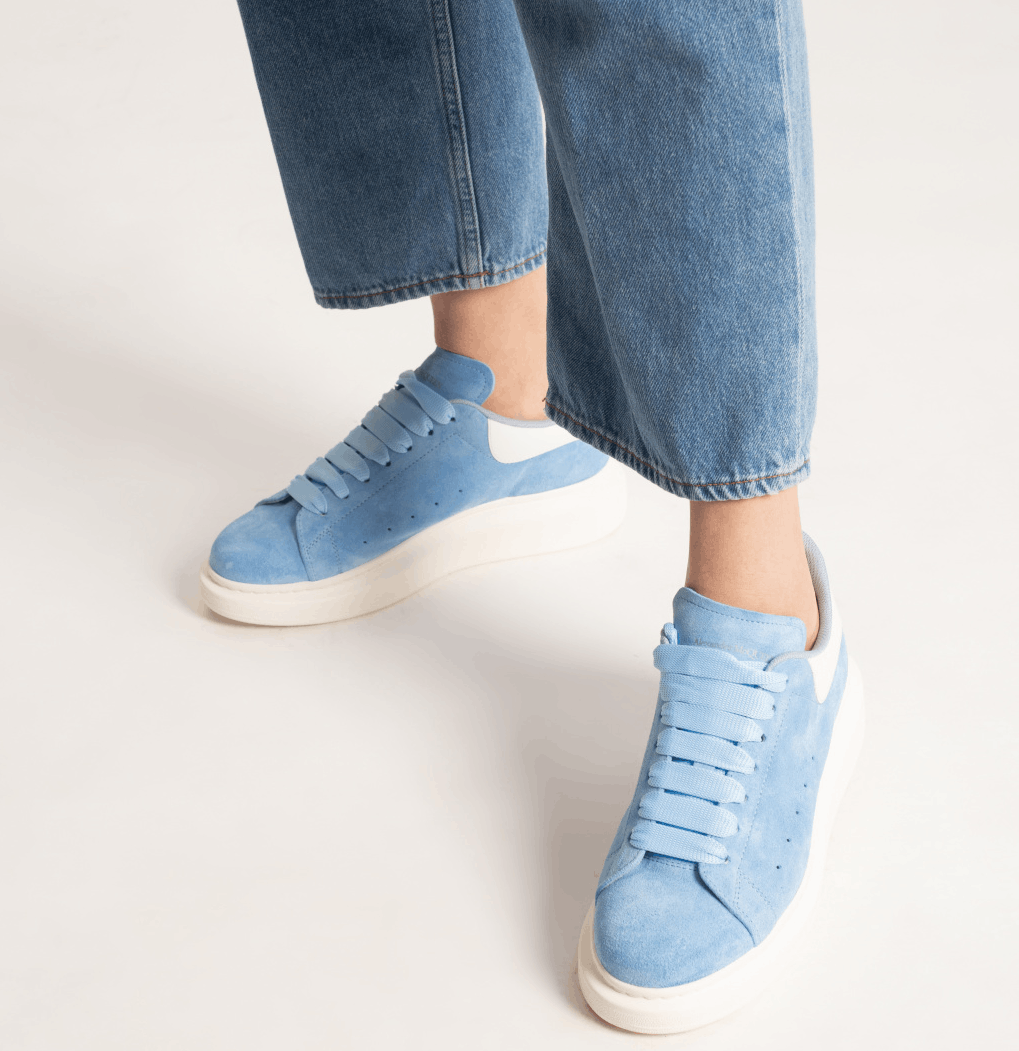 Alexander McQueen o1w1db10925 Leath S ubb Sens Sneakers in Blue Size US 8 / IT 38 - 5 Thumbnail