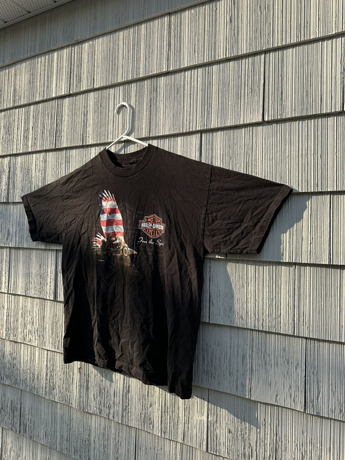 Harley Davidson × Vintage Vintage 1998 emblem the Americans classics Harley tee Size US L / EU 52-54 / 3 - 3 Thumbnail