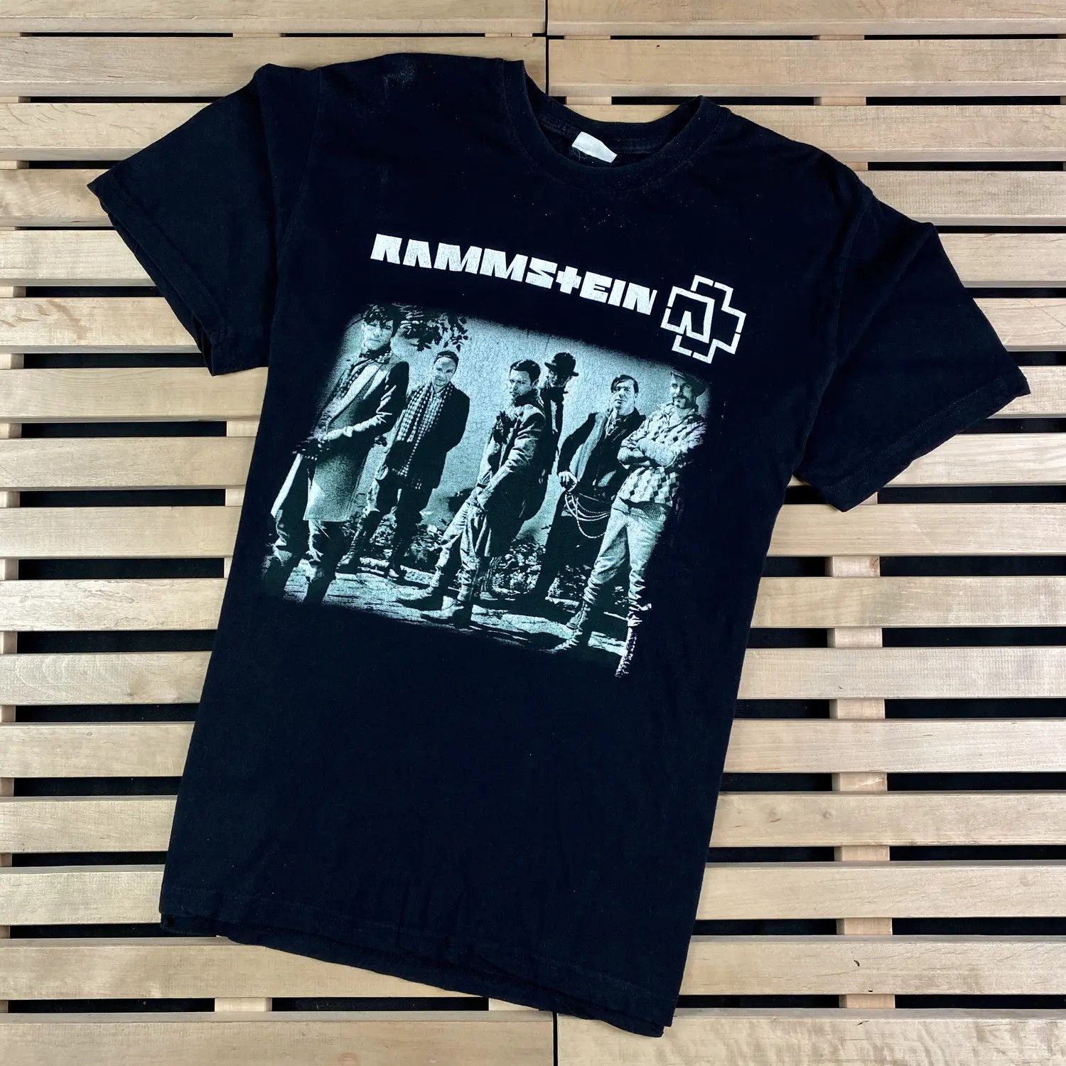 Mens Vintage 90s Rammstein T Shirt Size L