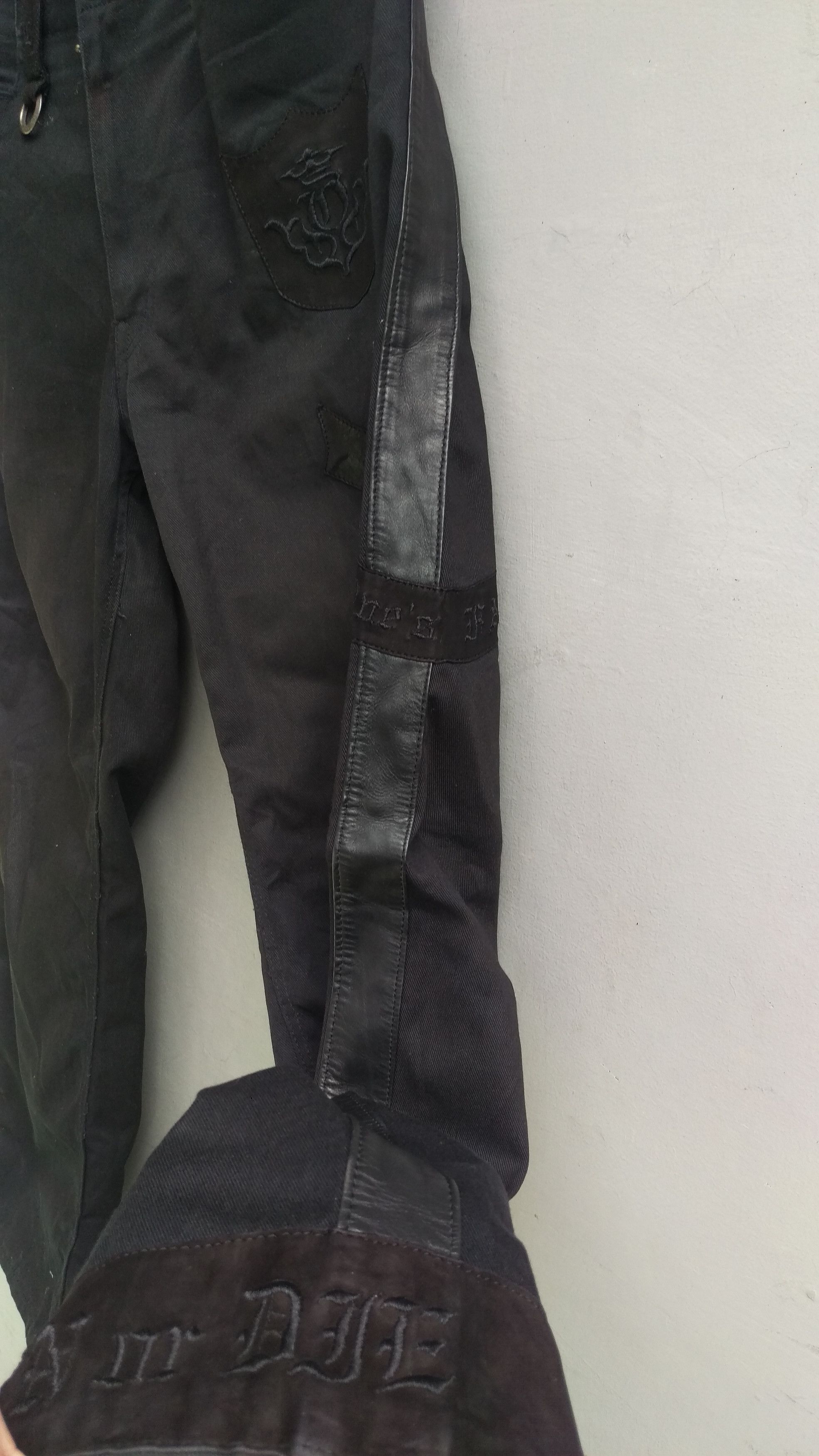 Ben Davis × Japanese Brand Ben davis red kap with line leather pants Size US 32 / EU 48 - 6 Thumbnail