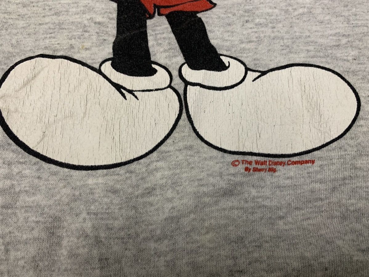 Disney 90s MICKEY MOUSE SWEATSHIRT MIRROR PRINT RARE Size US L / EU 52-54 / 3 - 4 Thumbnail