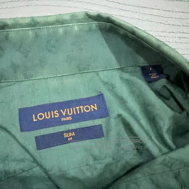 Louis Vuitton Louis Vuitton Green Cotton Men's Shirt . Size US L / EU 52-54 / 3 - 3 Thumbnail