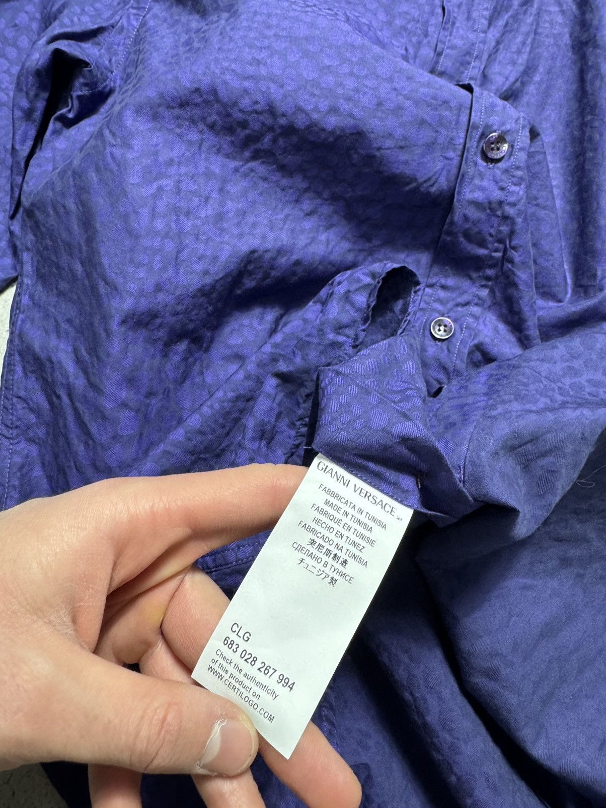 Versace Giani Versace Collection Luxury Button Up Shirt Size US M / EU 48-50 / 2 - 8 Thumbnail