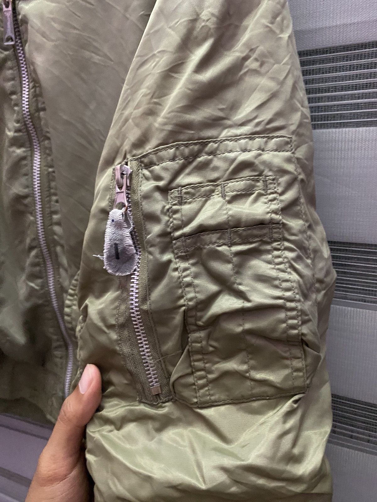 Alpha Industries Vintage 90s Bomber Jacket Neo Sixx Military Garment Size US L / EU 52-54 / 3 - 4 Thumbnail