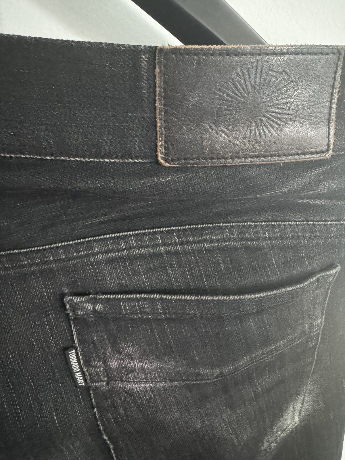Tornado Mart Tornado Mart Purple washed flare jeans Size US 33 - 3 Thumbnail