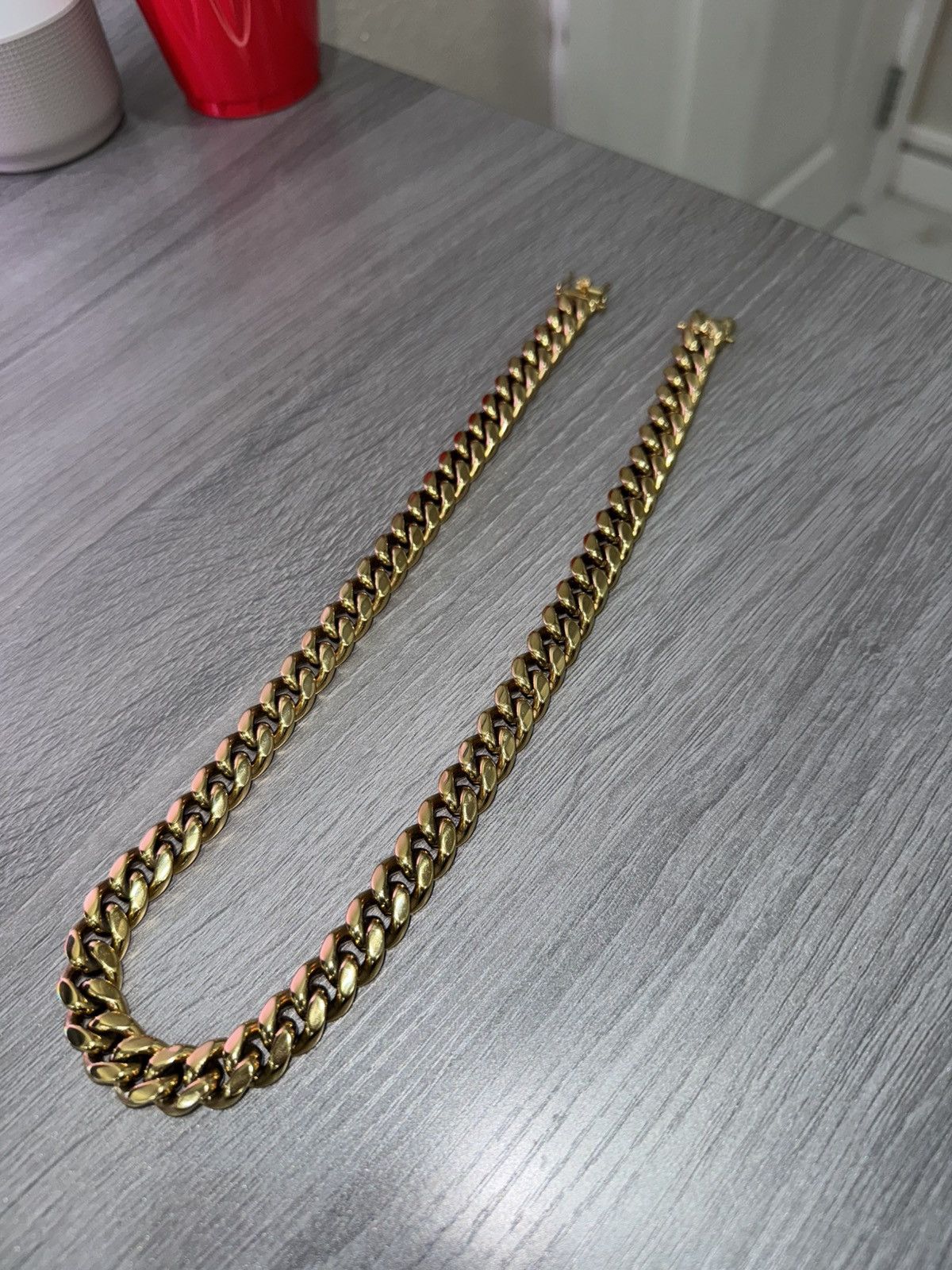 Other 22 inch gold plated chain, 8mm width, 100g weight #goldchain Size ONE SIZE - 2 Thumbnail