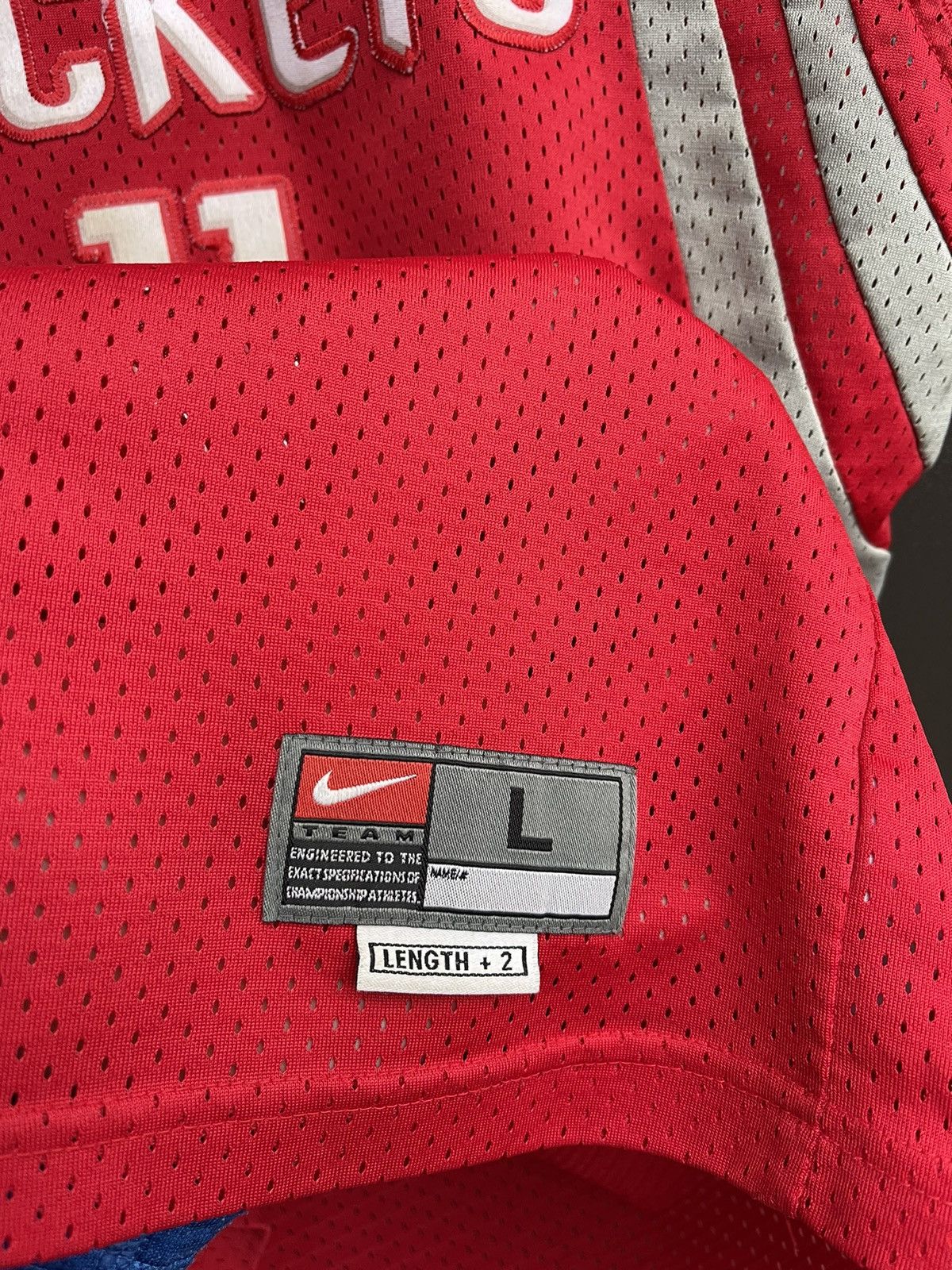 NBA Nike Houston Rockets Yao Ming 11 Red Basketball Jersey S Size US XXS / EU 40 - 7 Thumbnail