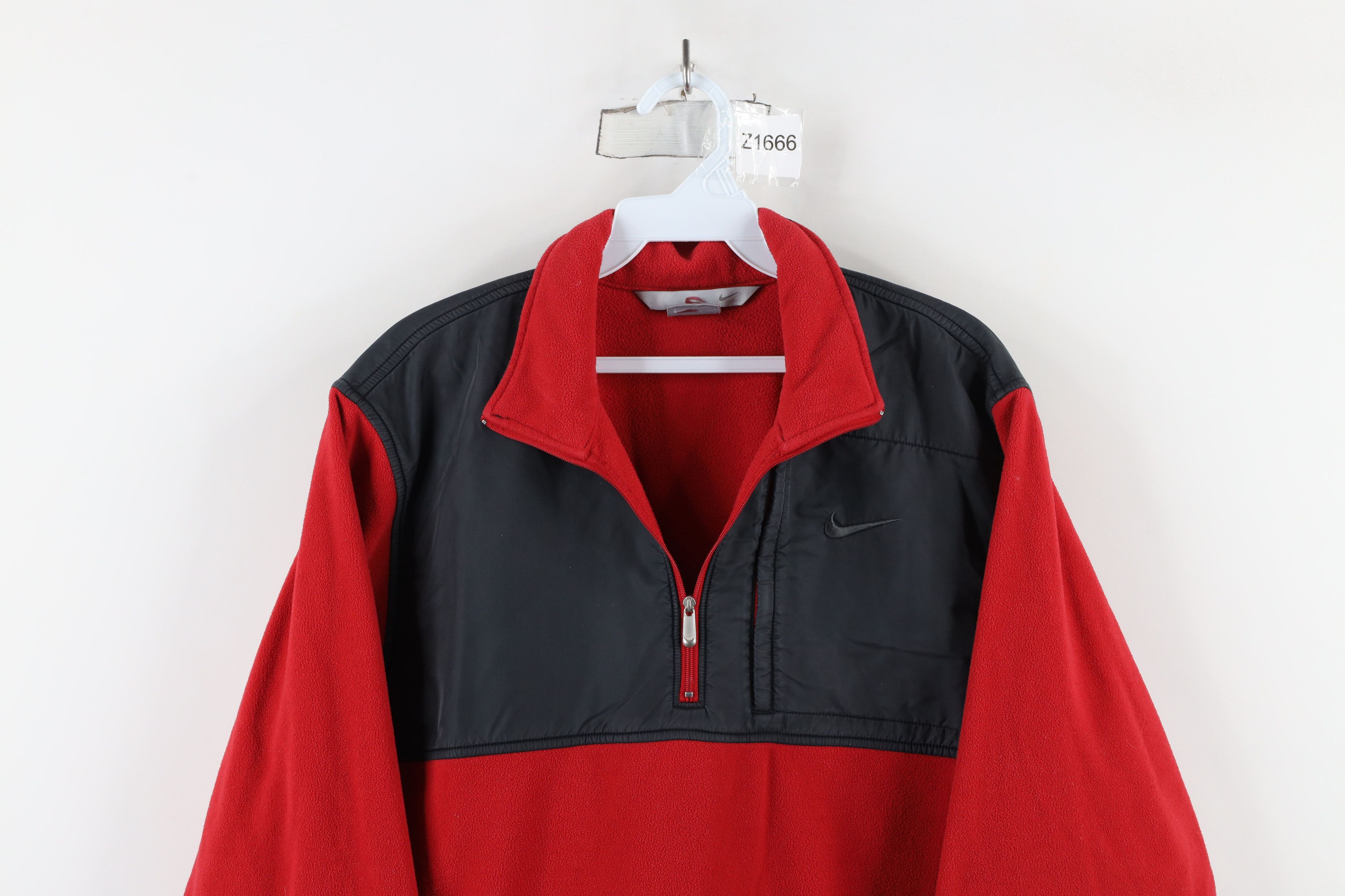 Nike × Vintage Vintage Y2K Nike Scott Mini Swoosh Half Zip Fleece Jacket Size US M / EU 48-50 / 2 - 2 Thumbnail