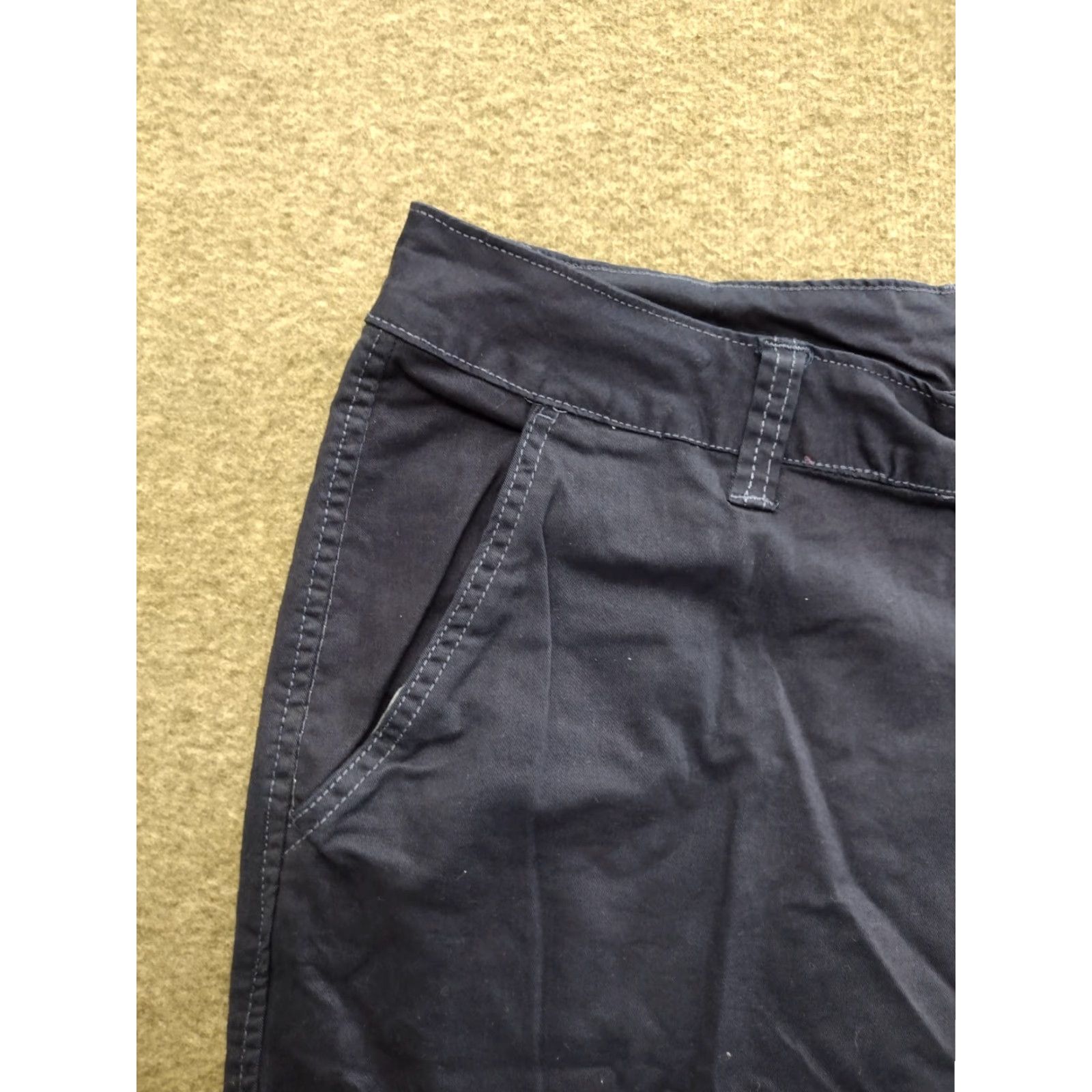Vintage Kontoor Women’s Blue Chino Pants 18W - Cotton Blend, Flat Front, Straight Leg, Pockets, Stretch, Machine Washable - Plus Size Women Size 40" / US 18 - 6 Thumbnail