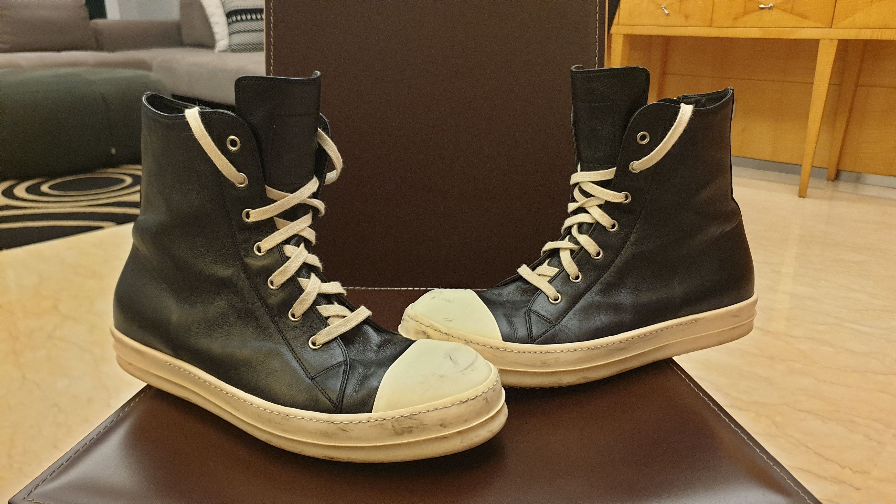 Rick Owens Rick Owens Ramones high leather boots Size US 11 / EU 44 - 6 Thumbnail