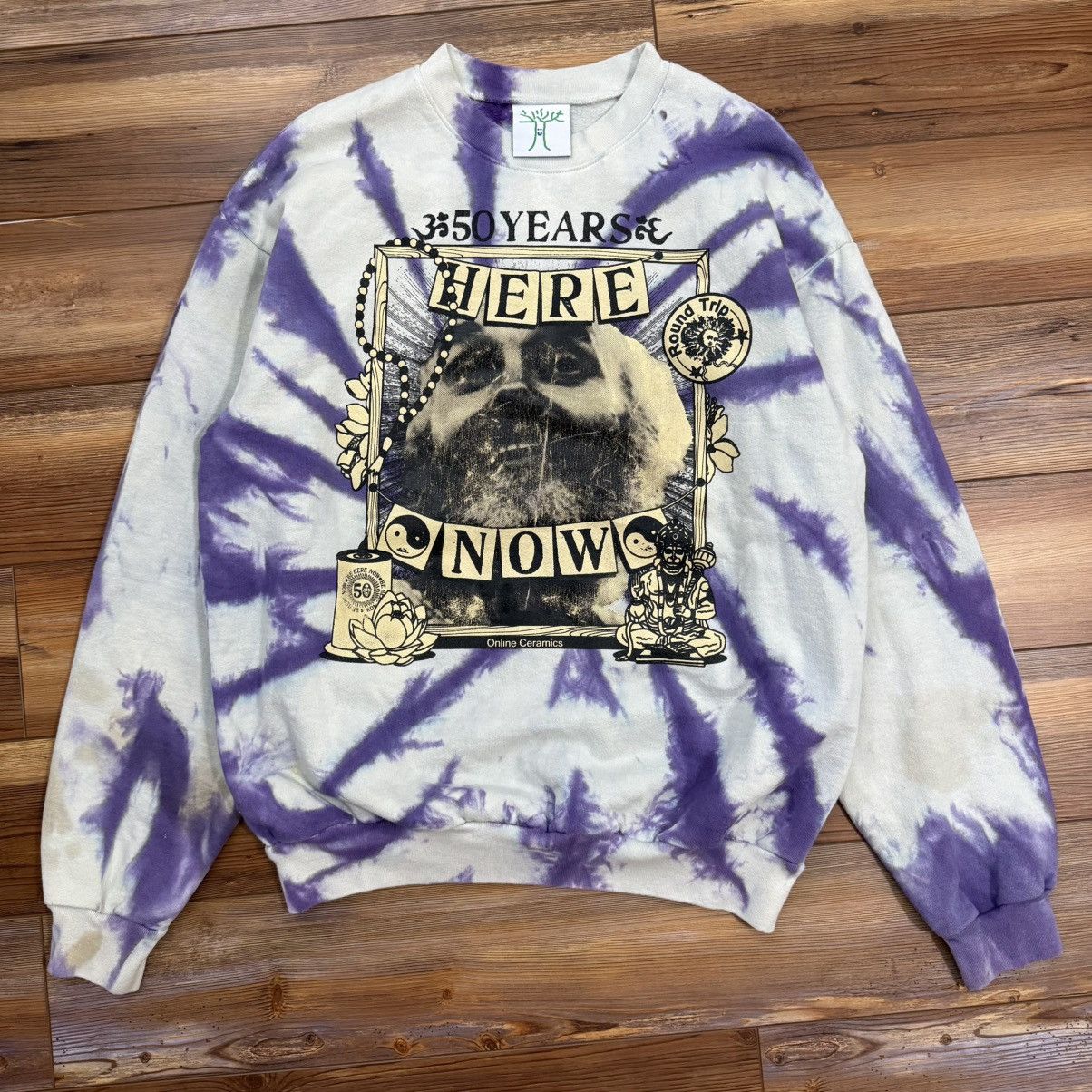 Online Ceramics Online Ceramics Ram Dass 50 Years Here Now Tie Dye Crewneck Size US L / EU 52-54 / 3 - 1 Thumbnail