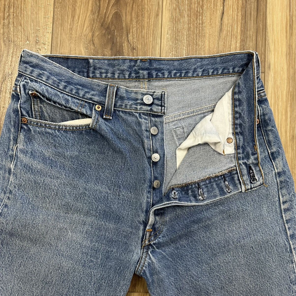 Levi's Vtg 90s Levi’s 501xx STF Jeans USA Tag 35x36 (Actual 32x31) Size US 32 / EU 48 - 6 Thumbnail