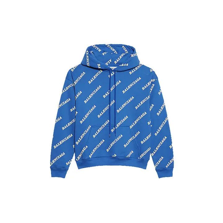 Balenciaga Balenciaga Logo Print Hooded Sweatshirt for Women 0079 Size S / US 4 / IT 40 - 1 Thumbnail