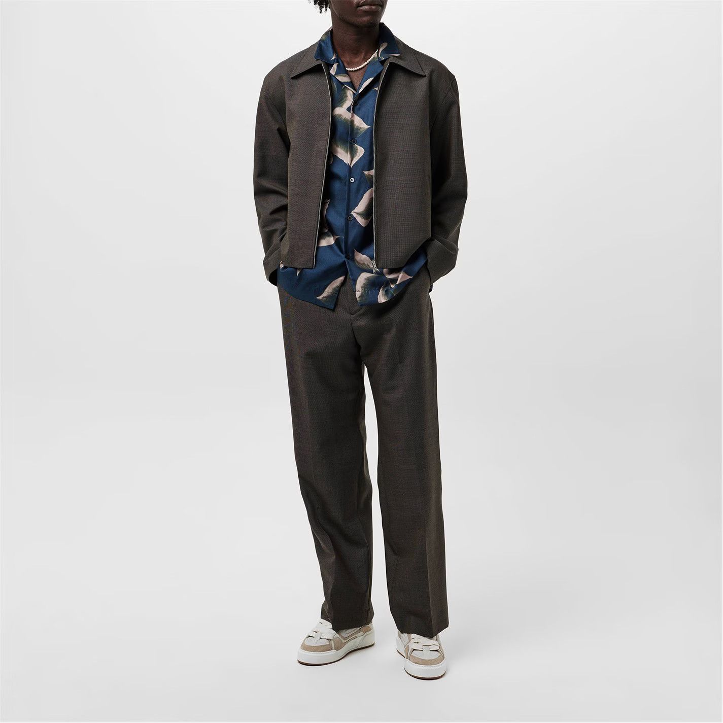 Dries Van Noten o1g2r1mq0426 Carlton Shirt in Dark Navy Size US L / EU 52-54 / 3 - 5 Thumbnail