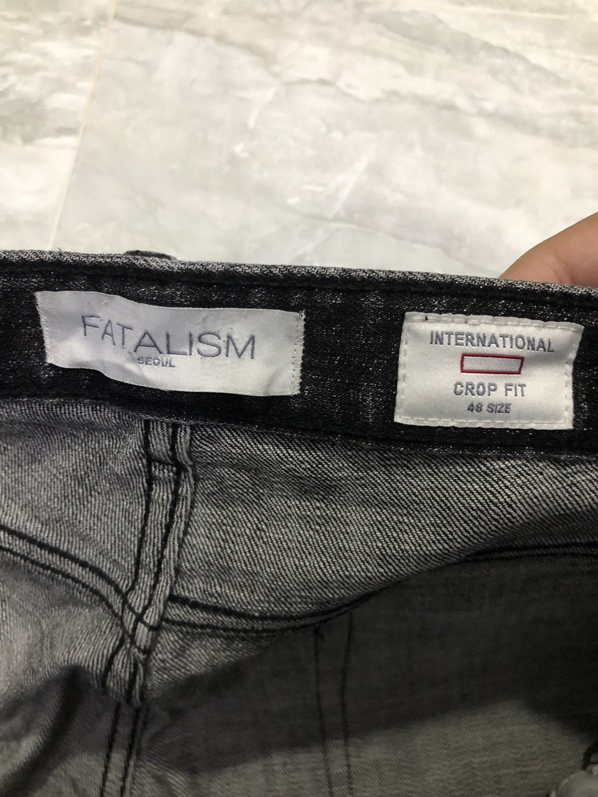 Designer Fatalism Seoul Crop Fit Jeans - Size 48 (Slim Fit) Size US 33 - 5 Thumbnail