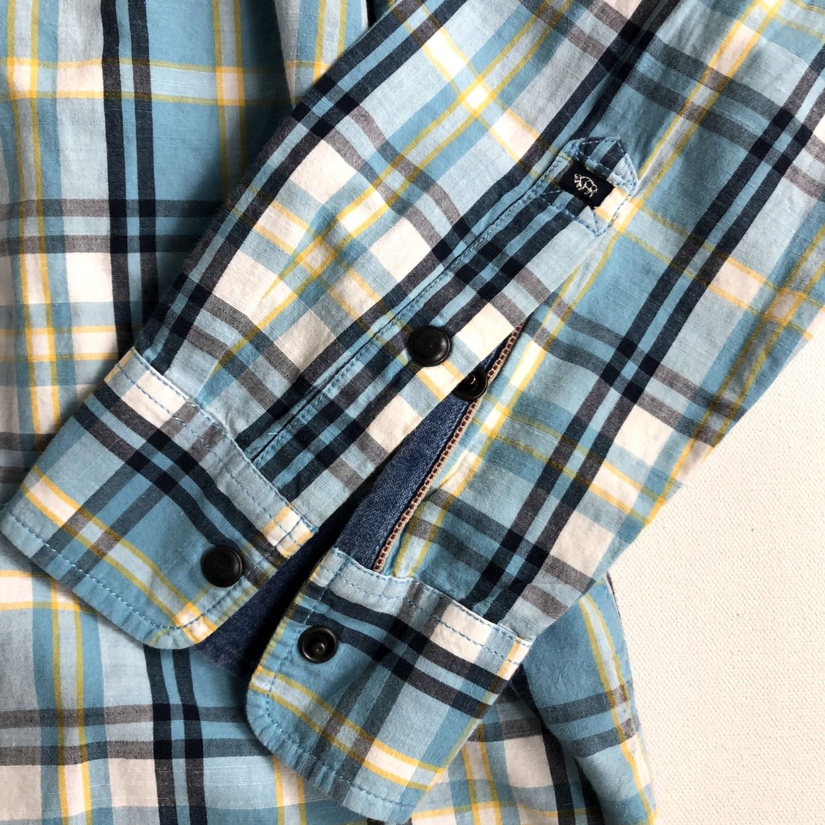 Buffalo David Bitton VINTAGE Buffalo David Bitton Plaid Blue Shirt XL Western Pearl Snap R3 Men Regular Button-Up Long Sleeve Cotton Blue"} Size US XL / EU 56 / 4 - 7 Thumbnail