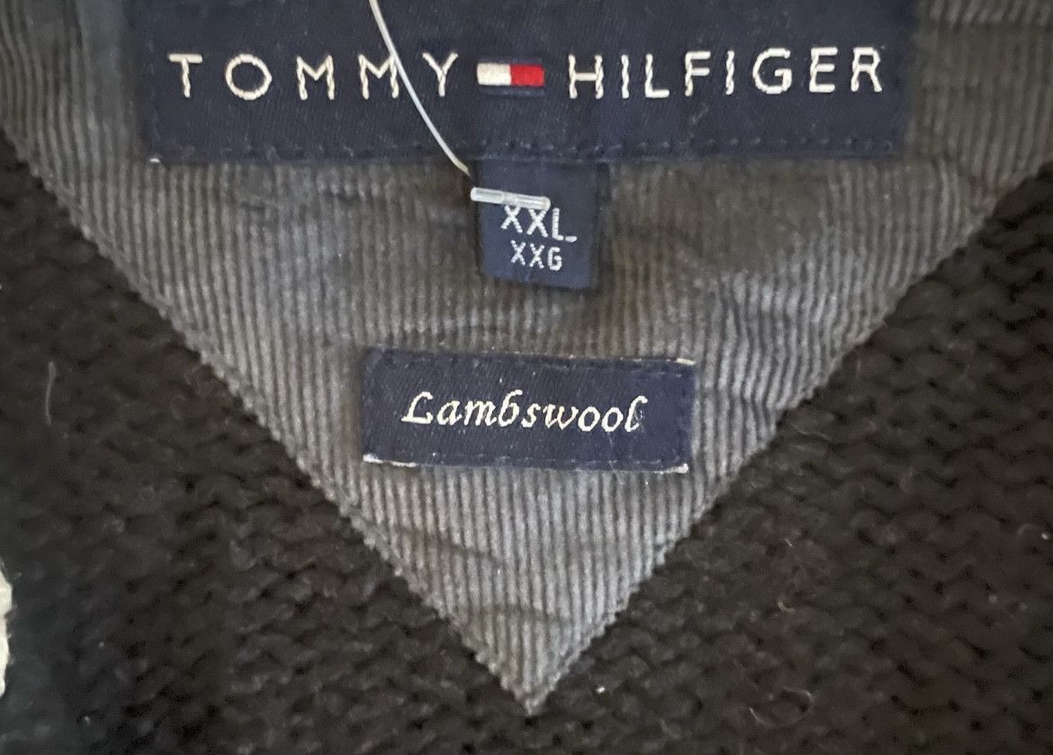Tommy Hilfiger Black Nordic Deer Pattern Half-Zip Knit Sweater Size US XXL / EU 58 / 5 - 2 Thumbnail