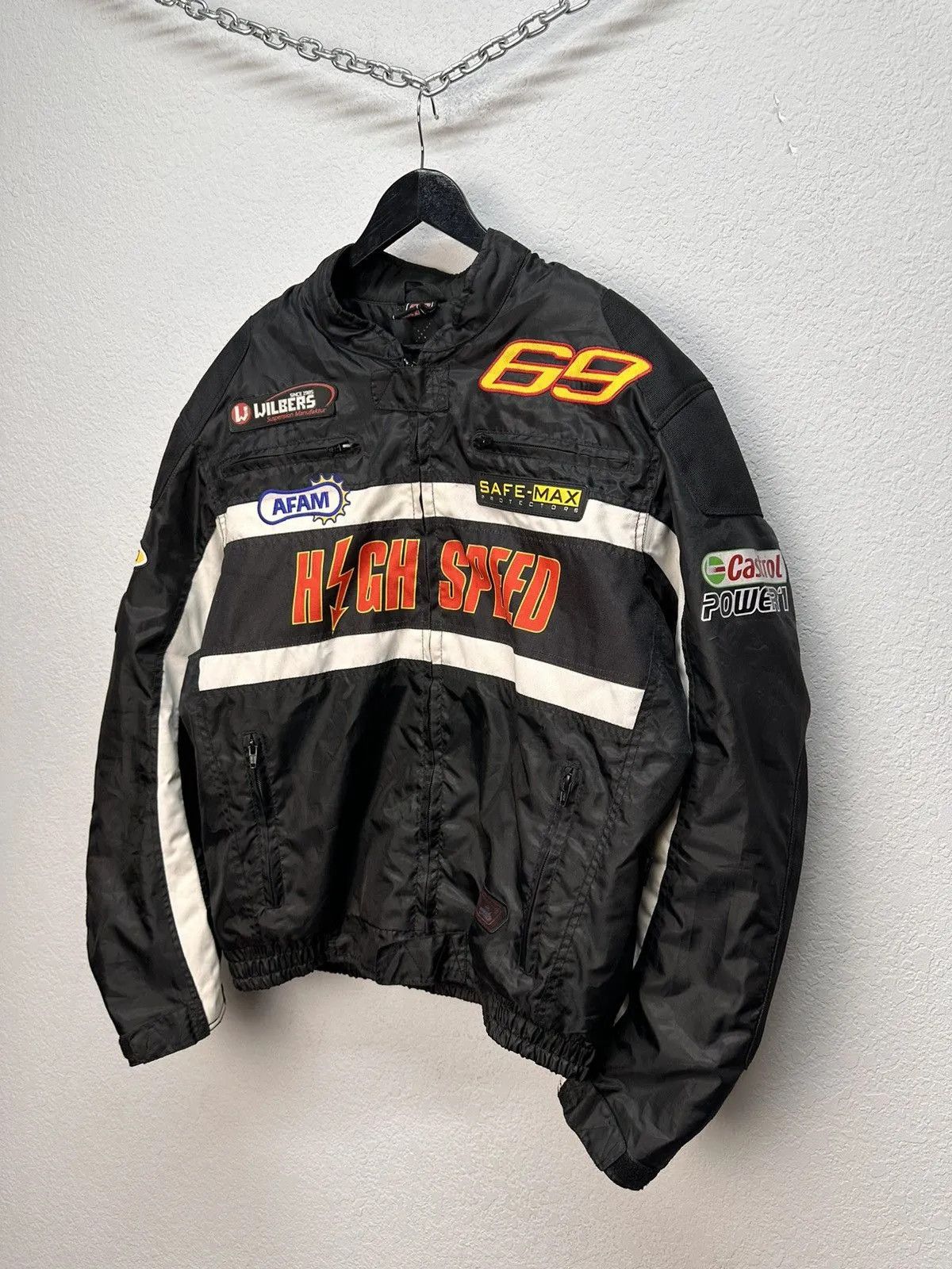 NASCAR Racing Jacket Moto Vodafone F1 Nascar Leather Red Bull Lucky Size US XXL / EU 58 / 5 - 4 Thumbnail