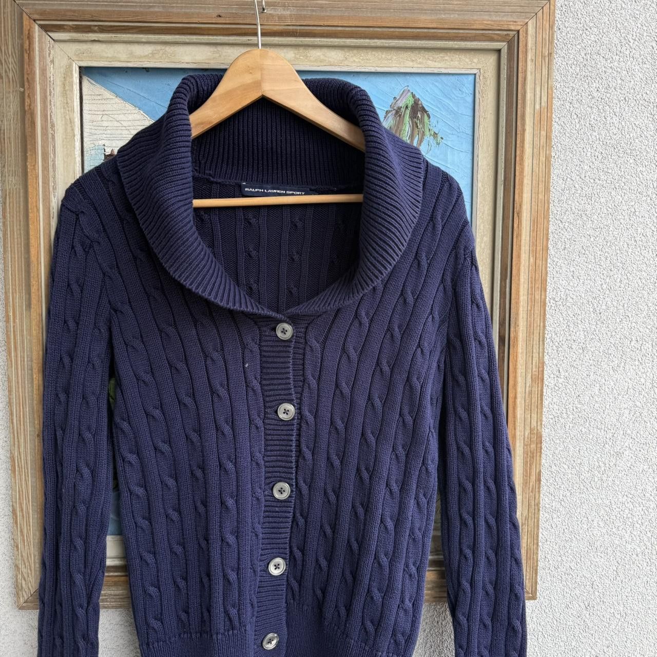 Polo Ralph Lauren Ralph Lauren Womans Cable Knit Navy Size M / US 6-8 / IT 42-44 - 3 Thumbnail