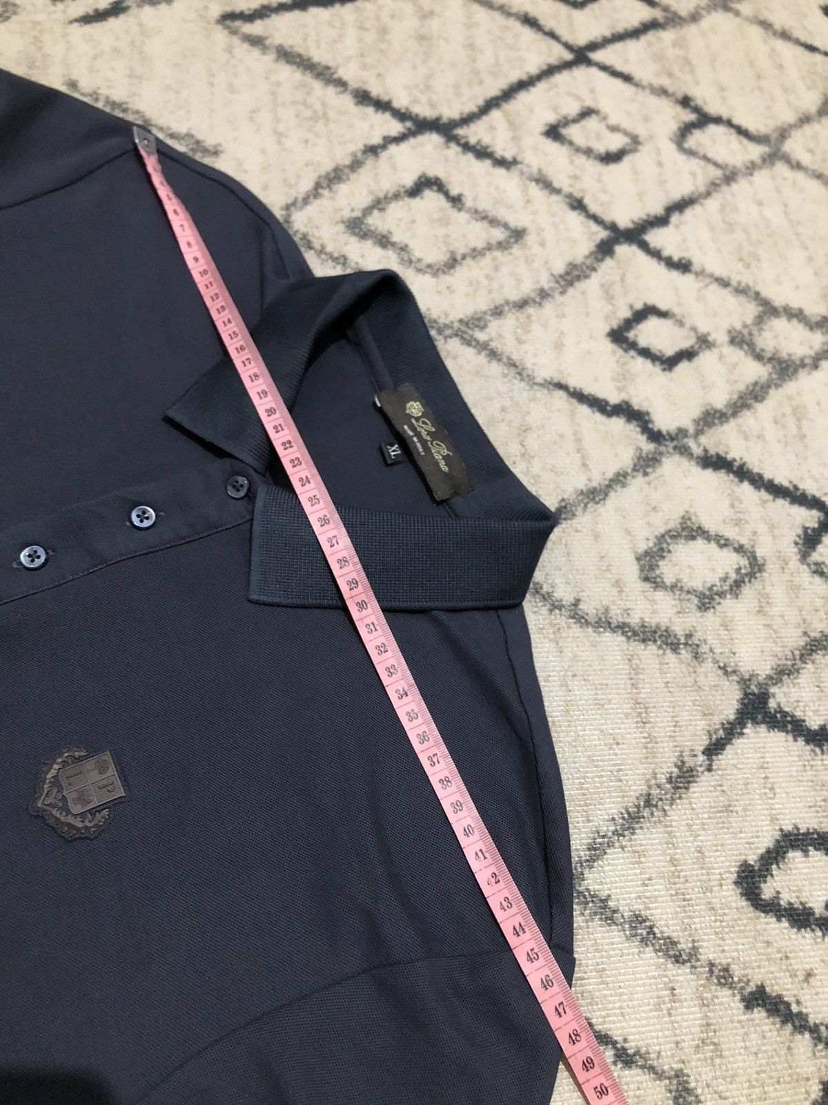 Loro Piana Loro Piana Navy Polo Shirt Size US XL / EU 56 / 4 - 13 Thumbnail