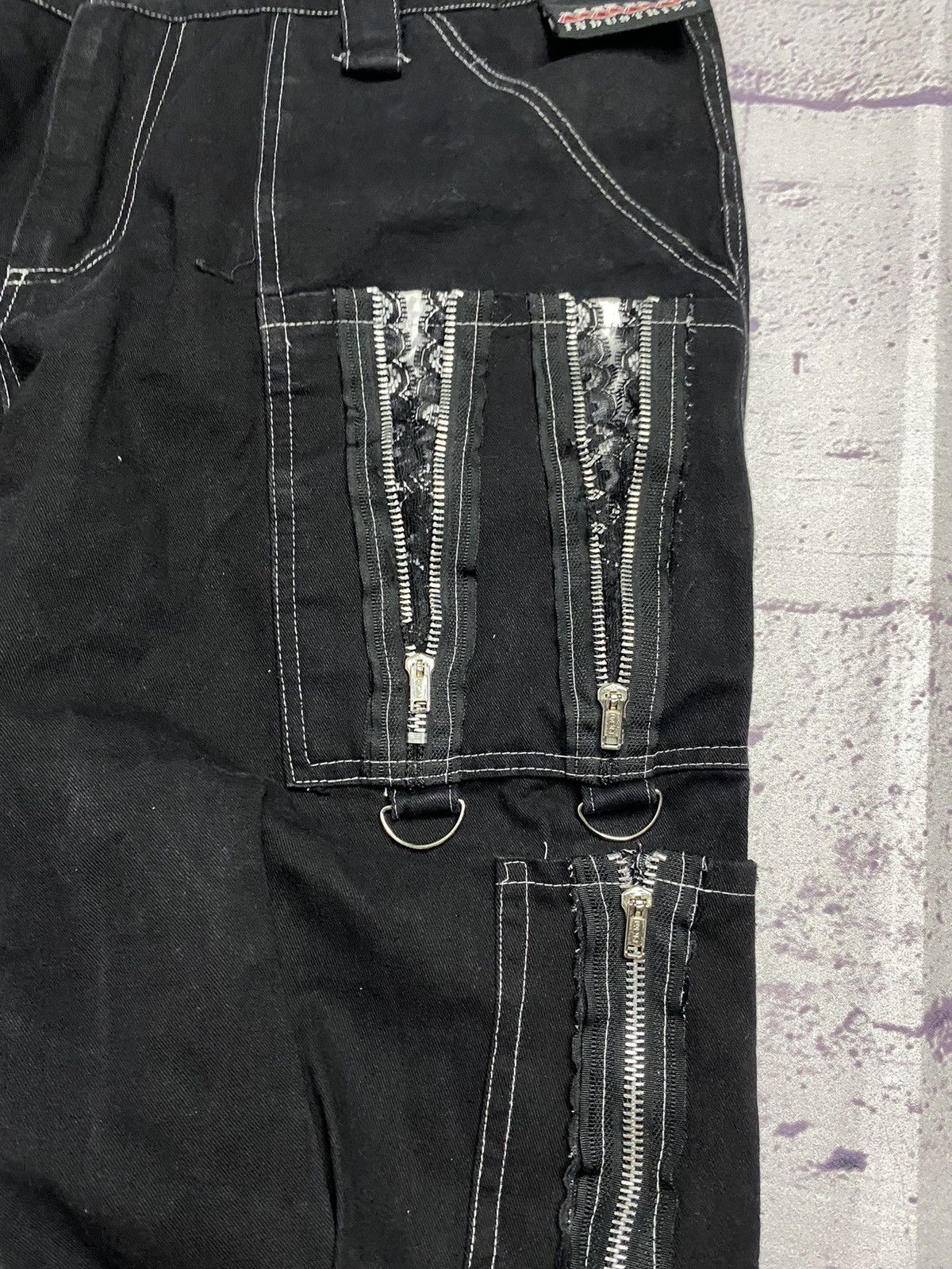 Other MENS Avant Garde Vintage Rare Opiym Gothic Zip Up Pants Size 38" / US 16 / IT 52 - 4 Thumbnail