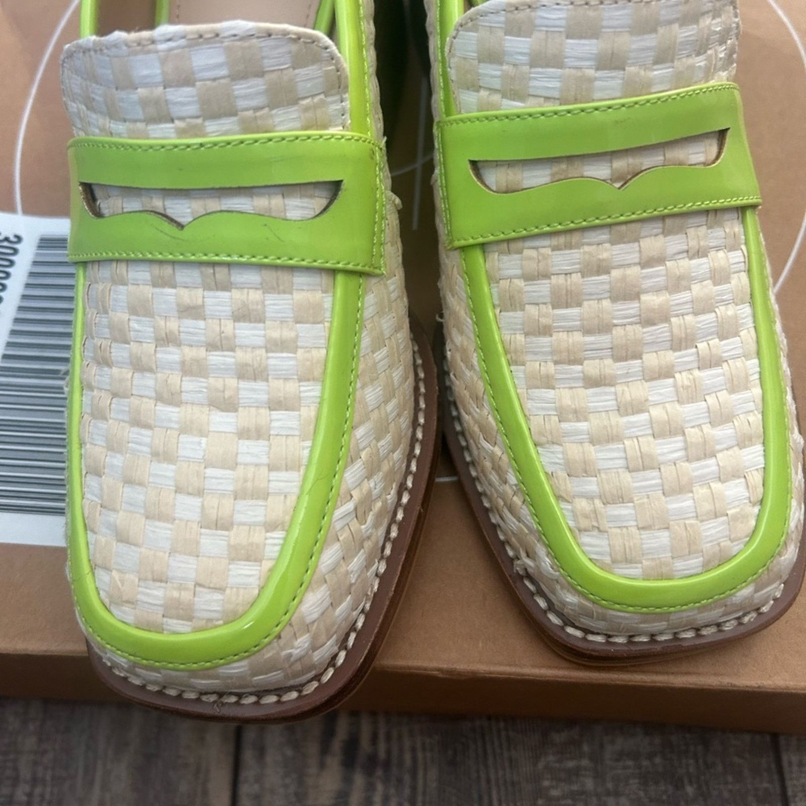 Urban Outfitters Urban Outfitters Green Lexi Woven Loafer Block Heel NIB 6 Size US 6 / IT 36 - 10 Thumbnail