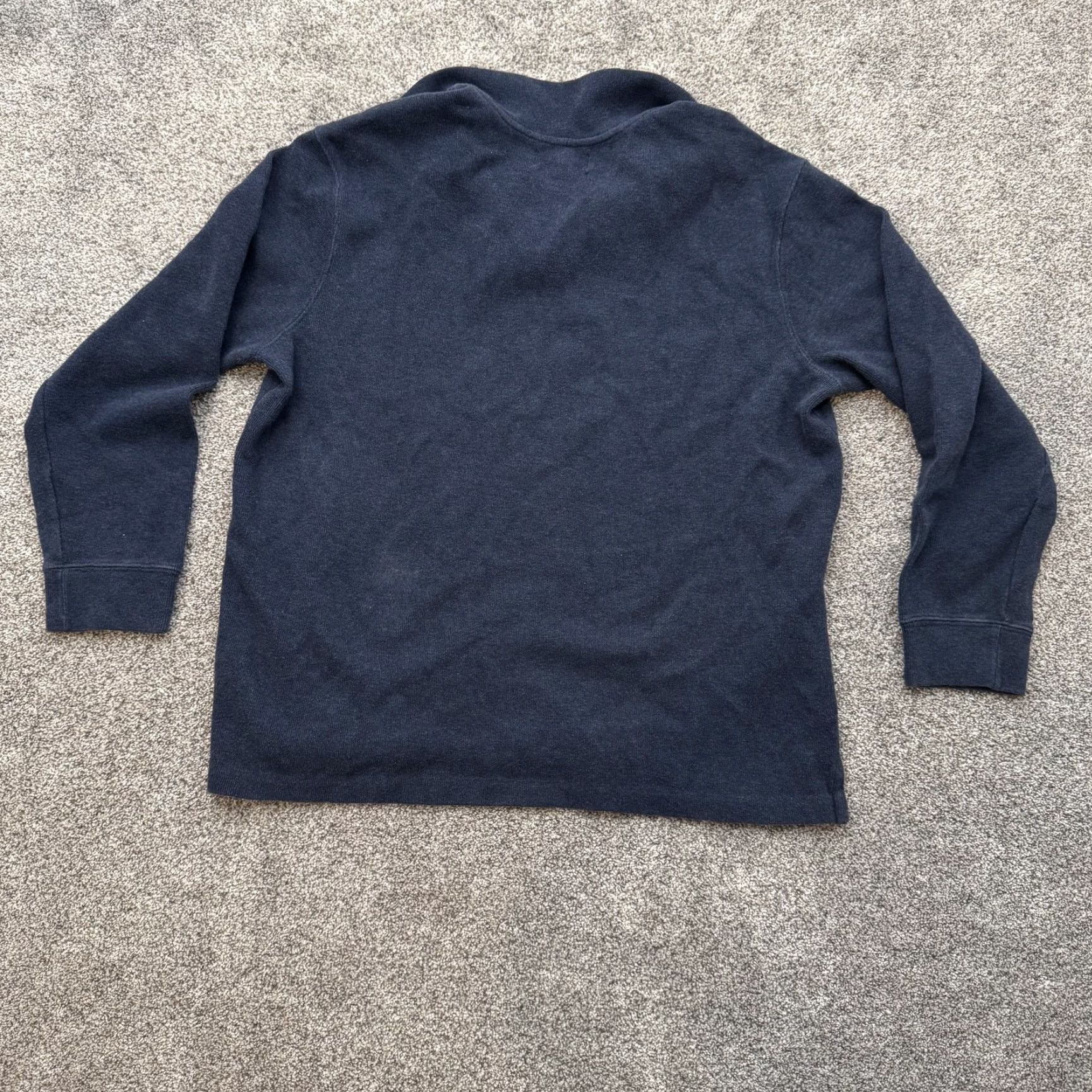 Polo Ralph Lauren Polo Ralph Lauren Sweater Quarter Zip XL Men Navy Blue Mock Neck 1/4 Zip Collared Pullover Knit Classic Vintage Preppy Modern Minimalist Size US XL / EU 56 / 4 - 6 Thumbnail