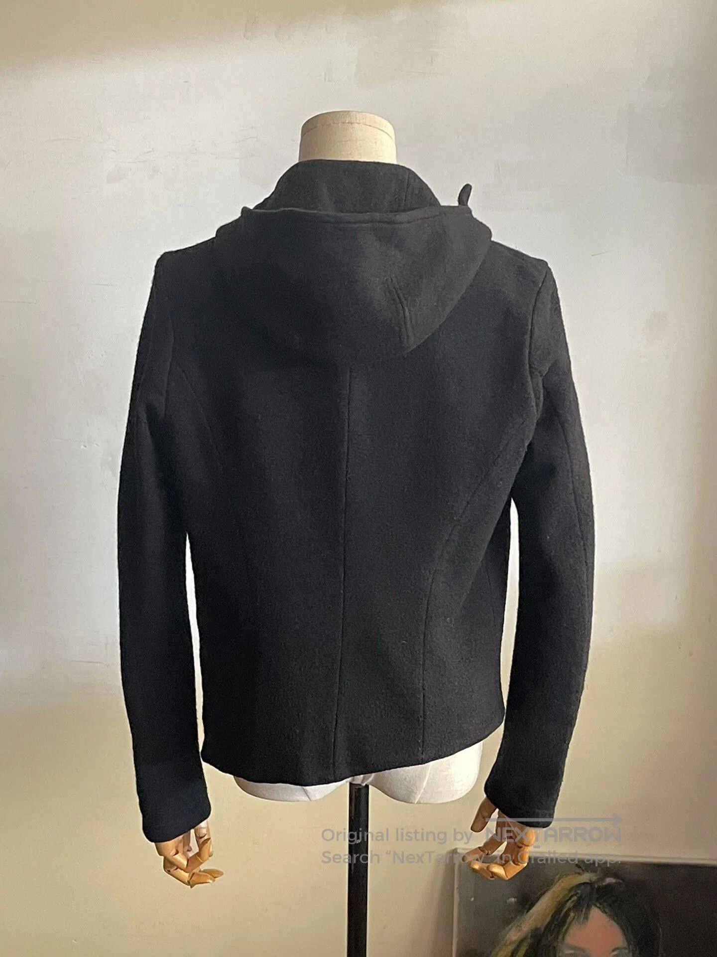 Ann Demeulemeester Ann Demeulemeester Black Wool Hoodie. Size XS / US 0-2 / IT 36-38 - 5 Thumbnail