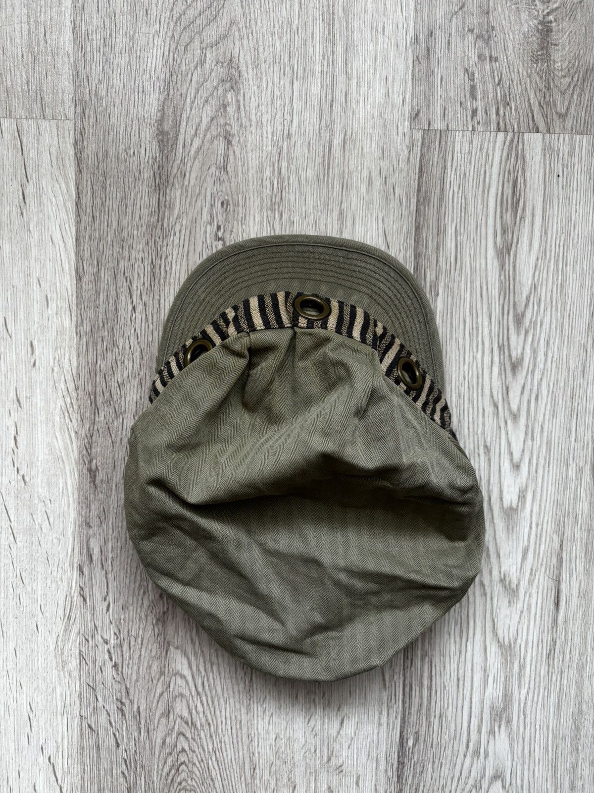 Denim & Supply Ralph Lauren Denim Supply Ralph Lauren Work Cap Khaki Cotton Stripe Band Size ONE SIZE - 13 Thumbnail