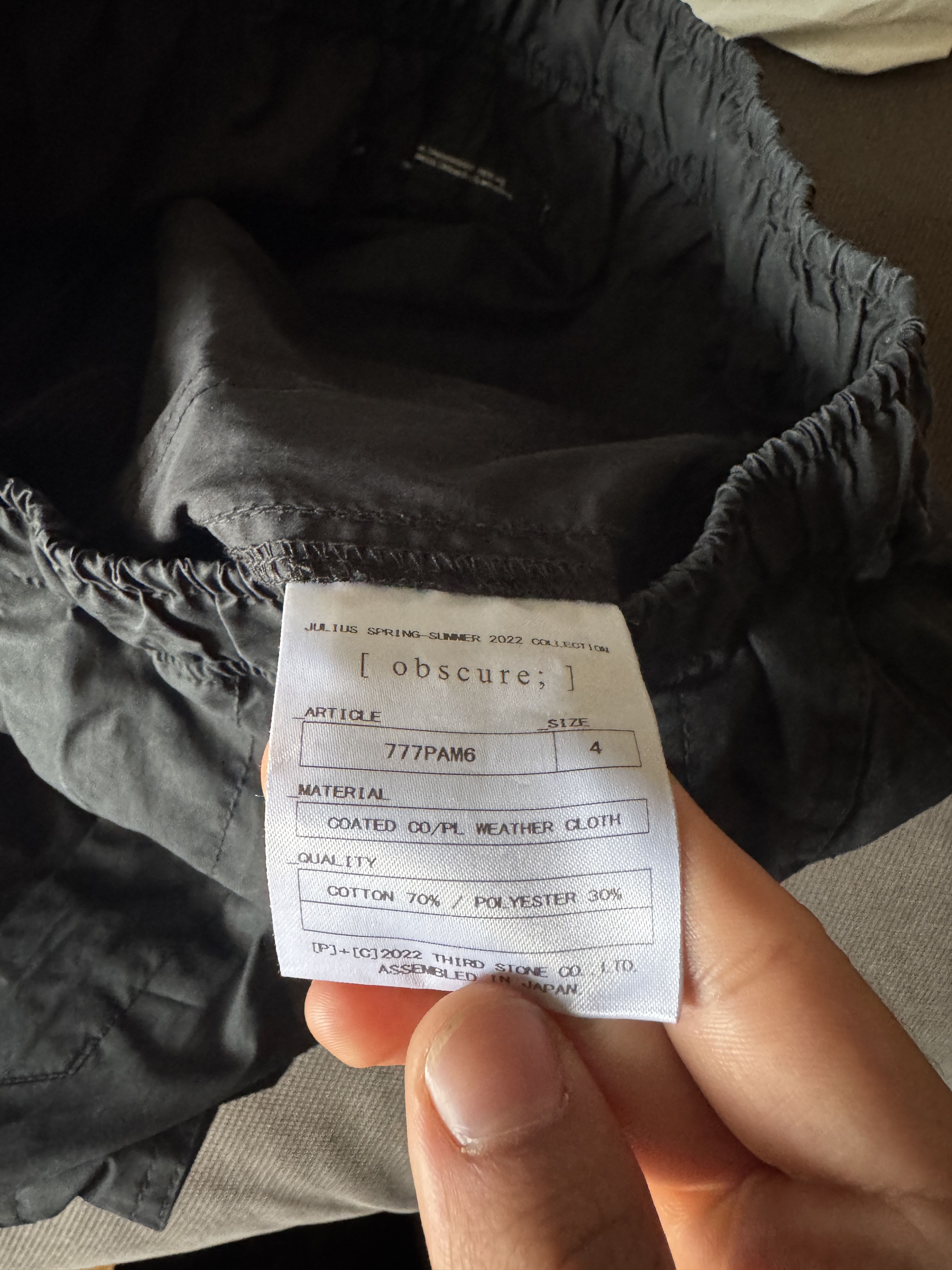 Julius Julius Spring/Summer 2022 "obscure;" cargo bondage shorts Size US 34 / EU 50 - 4 Thumbnail
