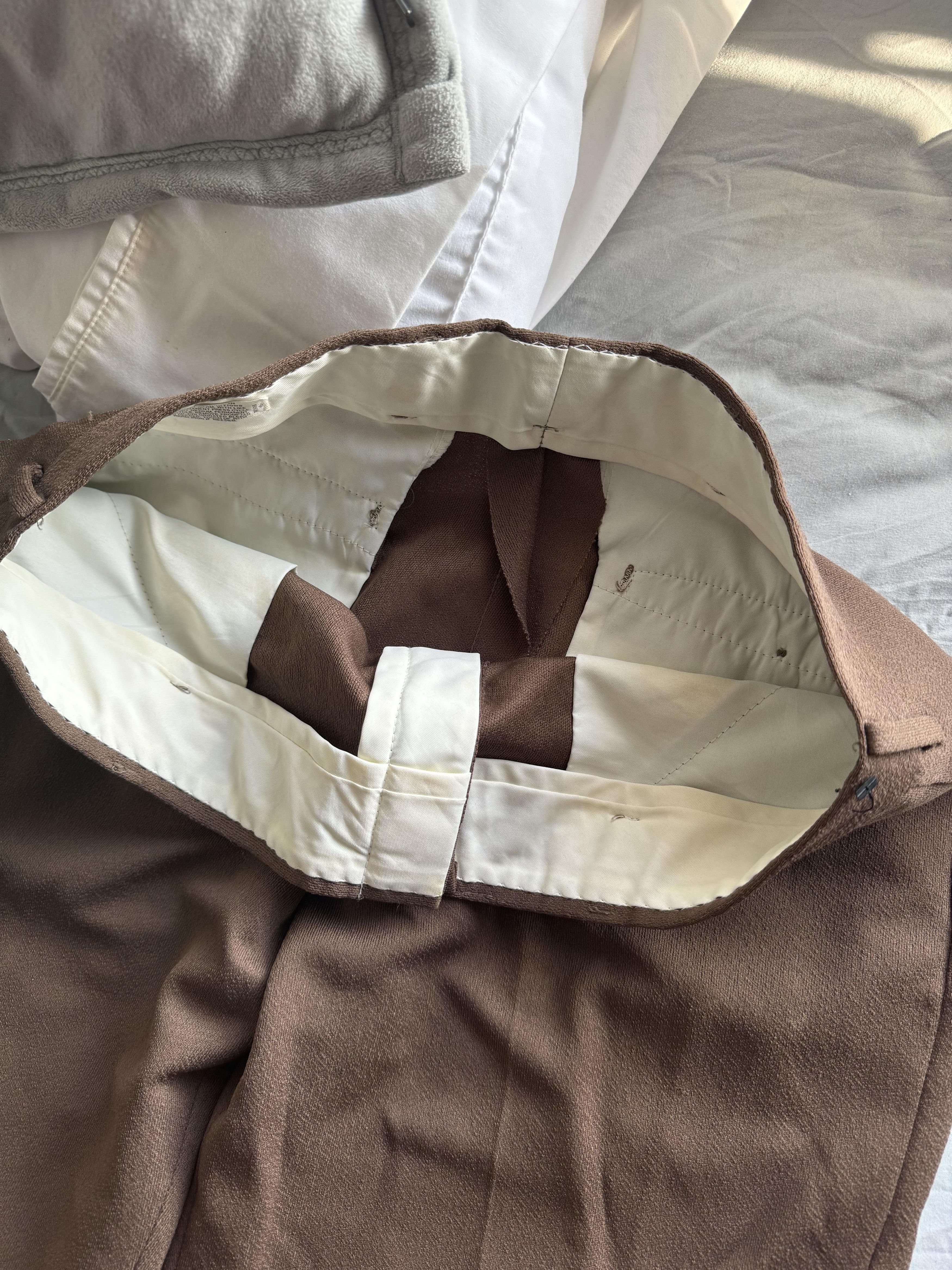 Vintage Vintage brown pants Size US 30 / EU 46 - 2 Thumbnail