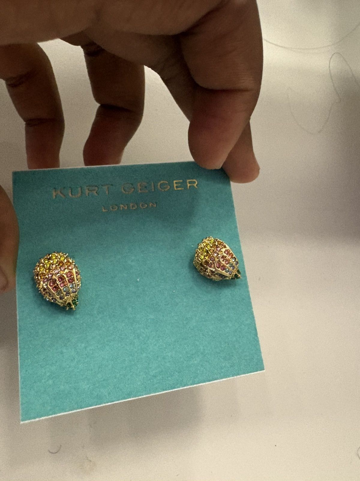 Kurt Geiger Gold multicolor kurt gieger earrings Size ONE SIZE - 2 Thumbnail