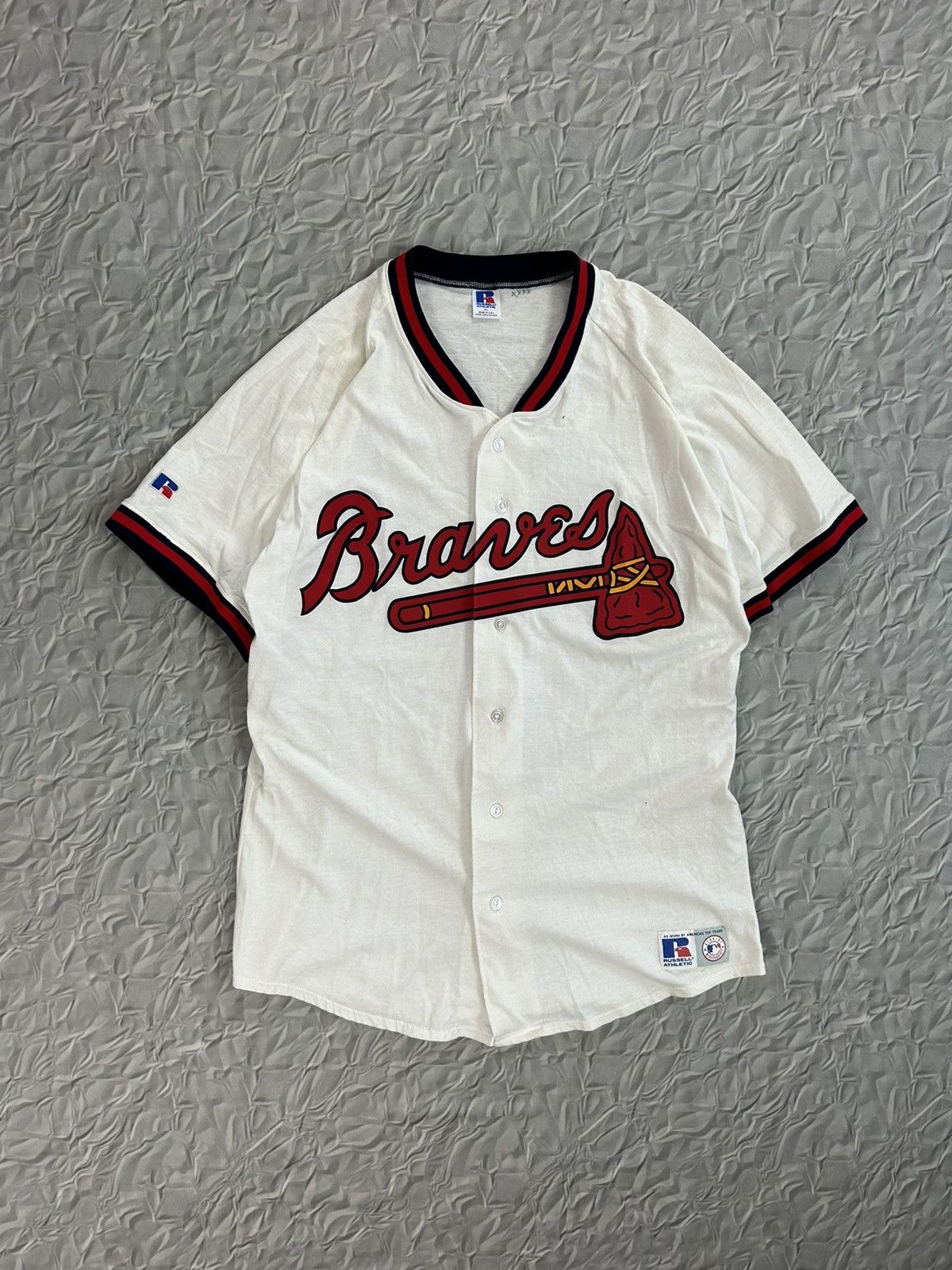 Vintage Russel Athletic Atlanta Braves Jersey – Santiagosports