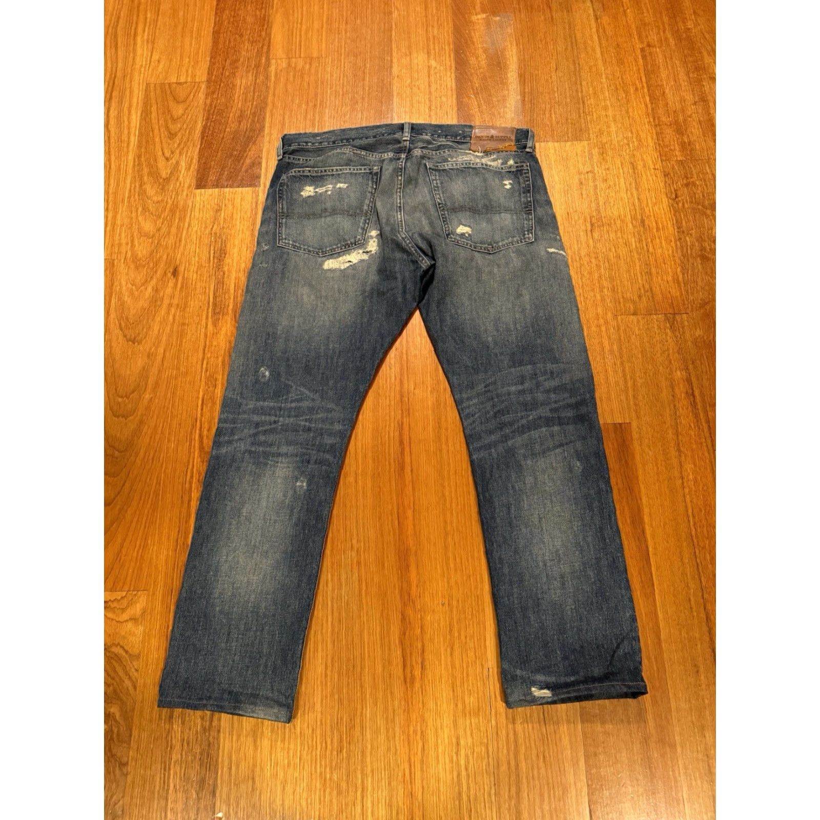Vintage VINTAGE Ralph Lauren Denim Supply Prospect SLIM Distressed Jeans 36x32 Men Size US 36 / EU 52 - 4 Thumbnail