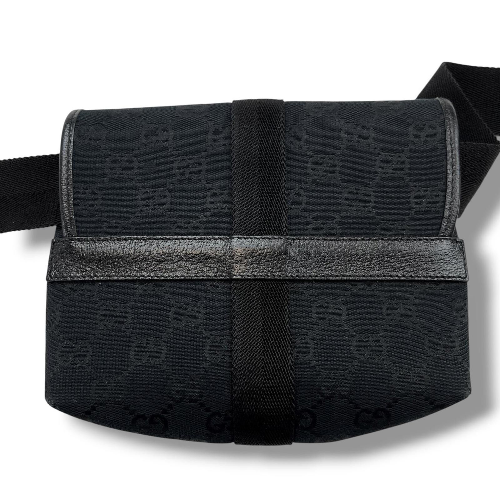 Gucci Gucci Black Monogram Waist Bag Size ONE SIZE - 3 Thumbnail