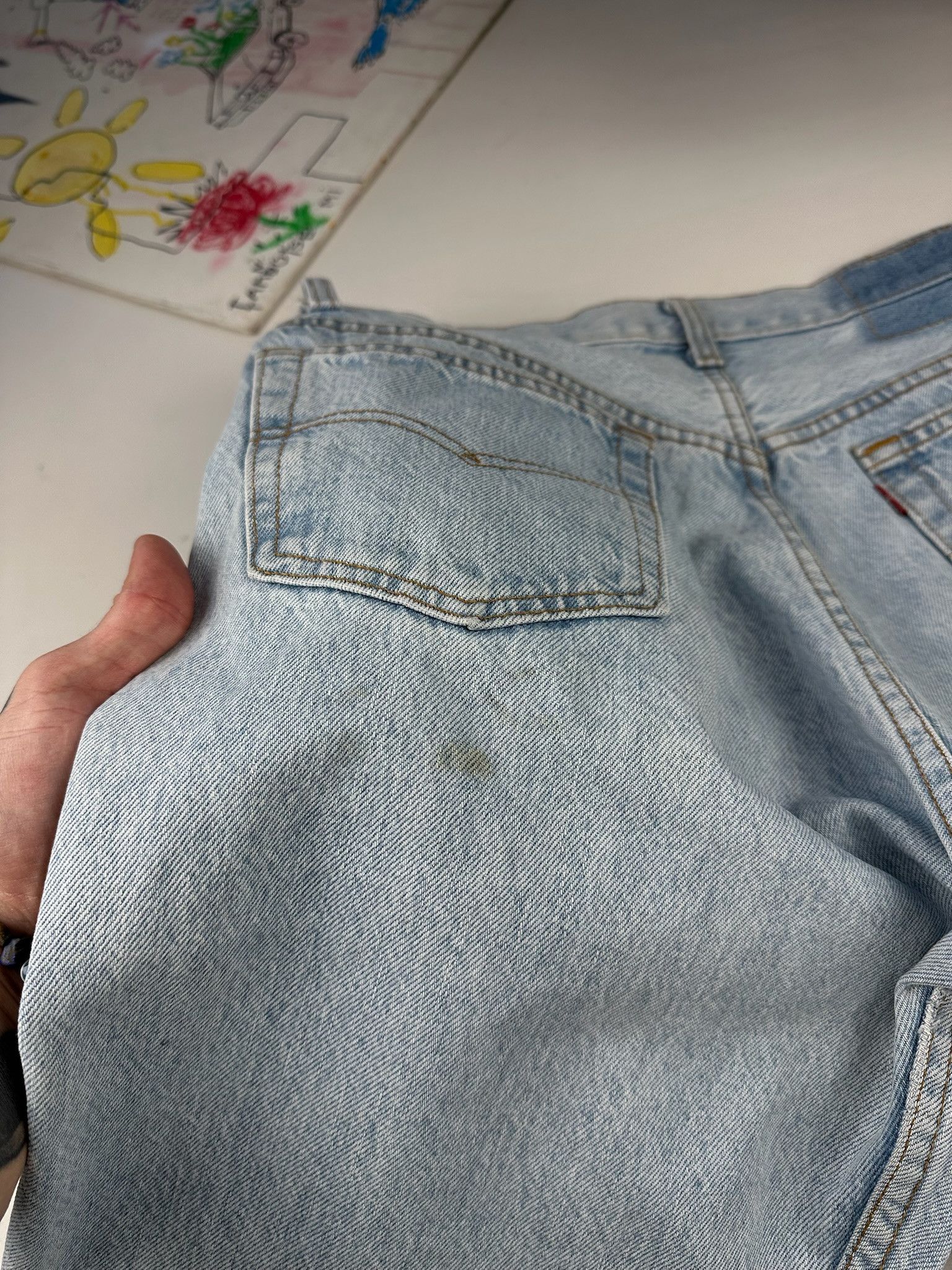 Levi's Vintage 90s Levi’s Washed Blue Denim Jeans Size US 30 / EU 46 - 9 Thumbnail