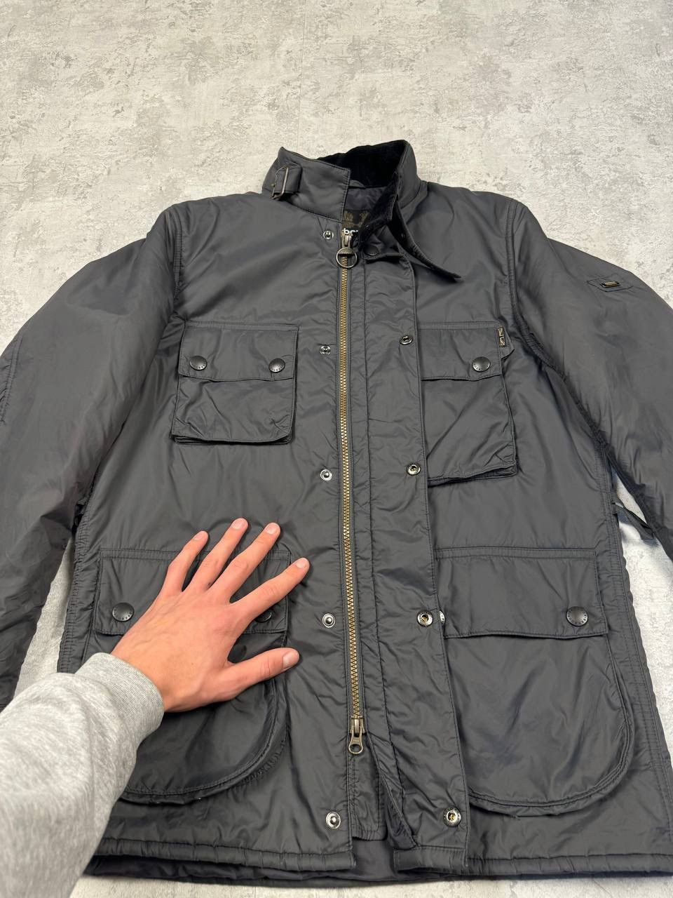 Barbour Barbour International Padded Gray Mens Jacket Size S Size US S / EU 44-46 / 1 - 14 Thumbnail